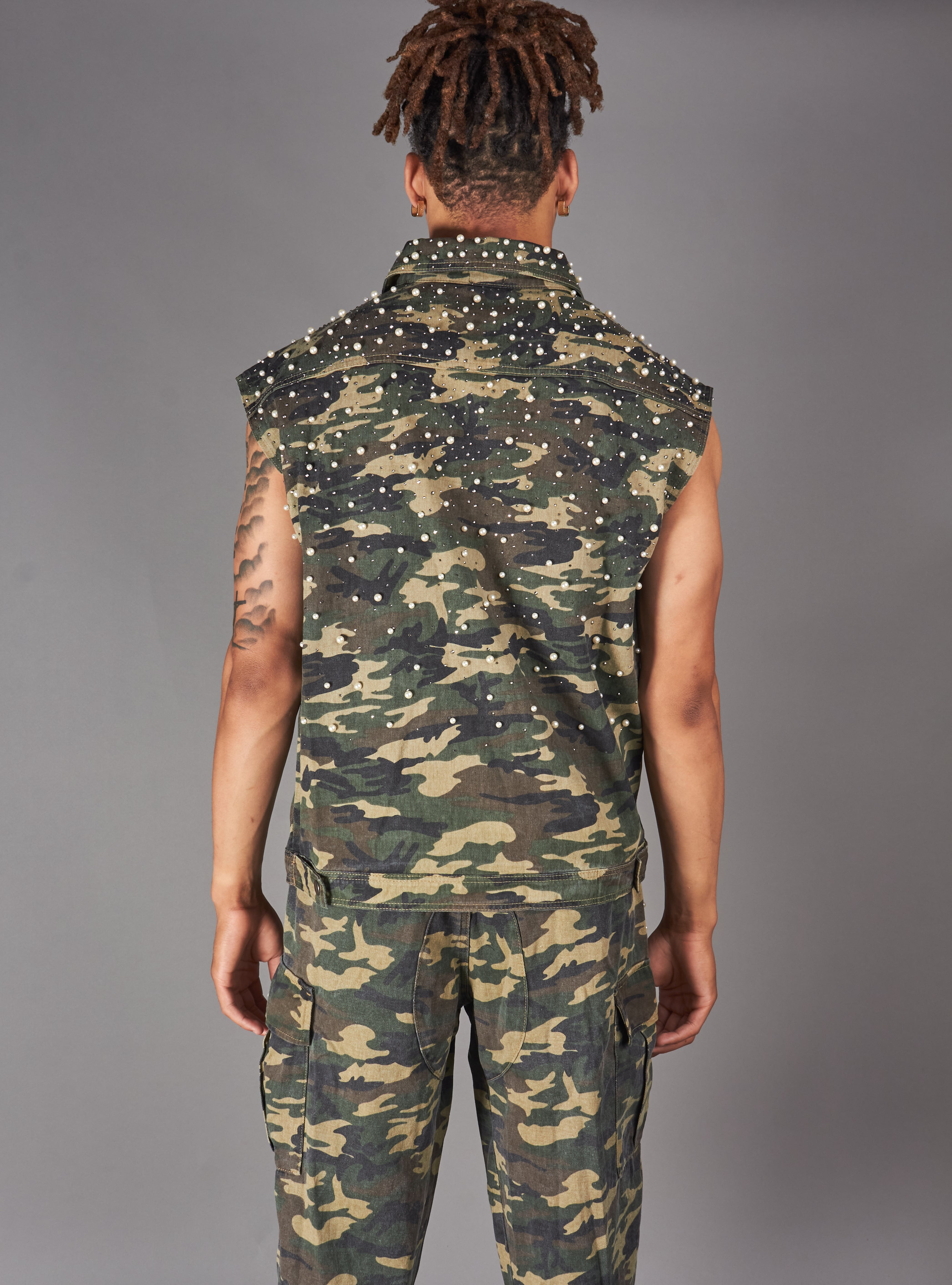 Politics Vest - Miron - Green Khaki Camo - 987
