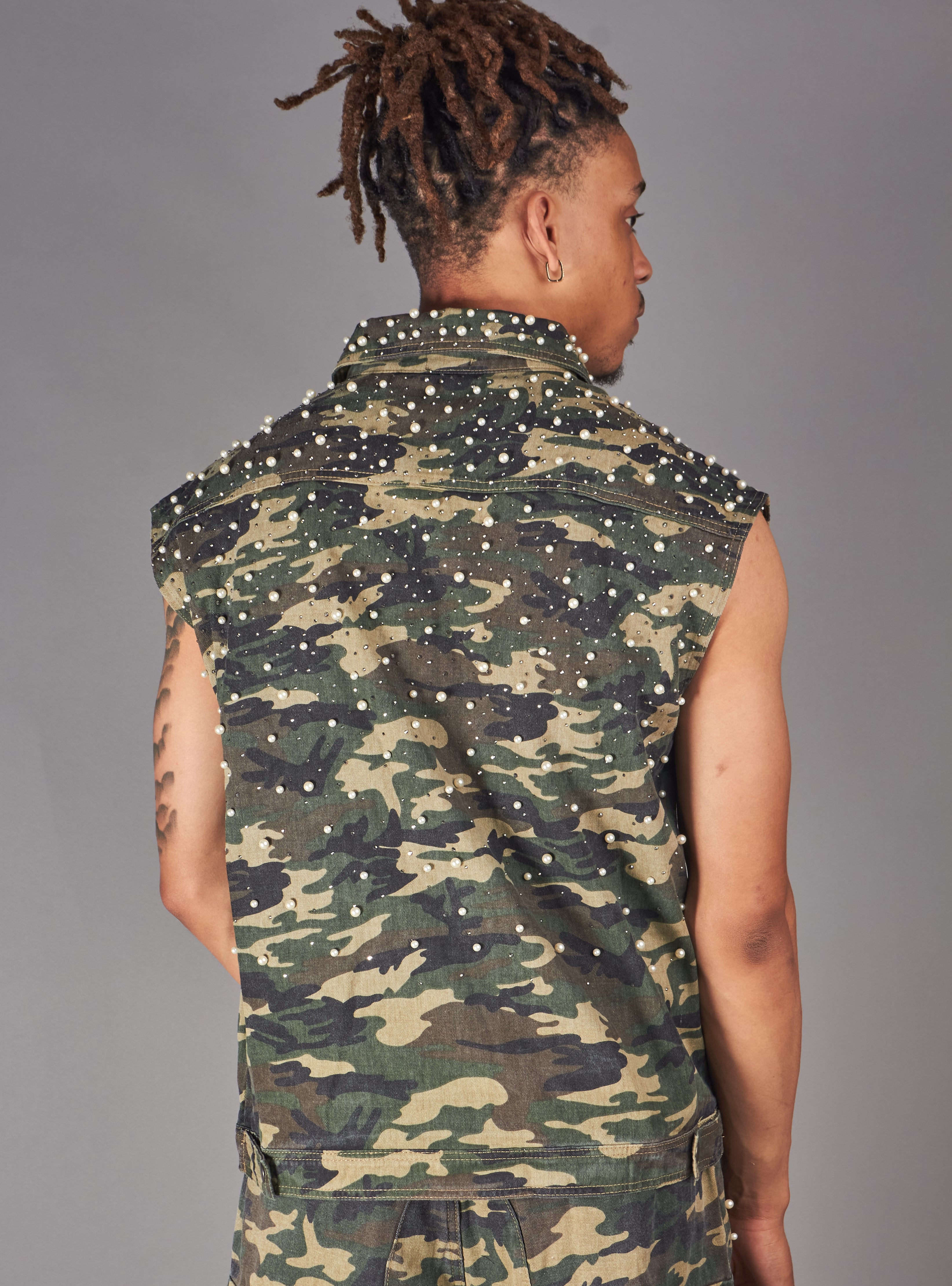 Politics Vest - Miron - Green Khaki Camo - 987