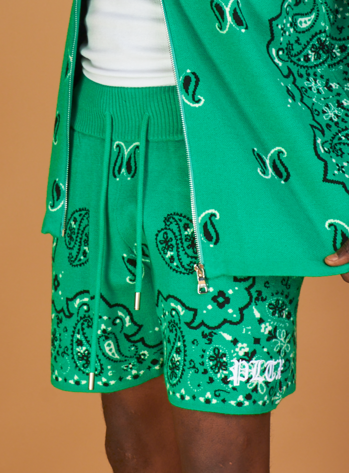 Politics Shorts - Paisley - Green - 544