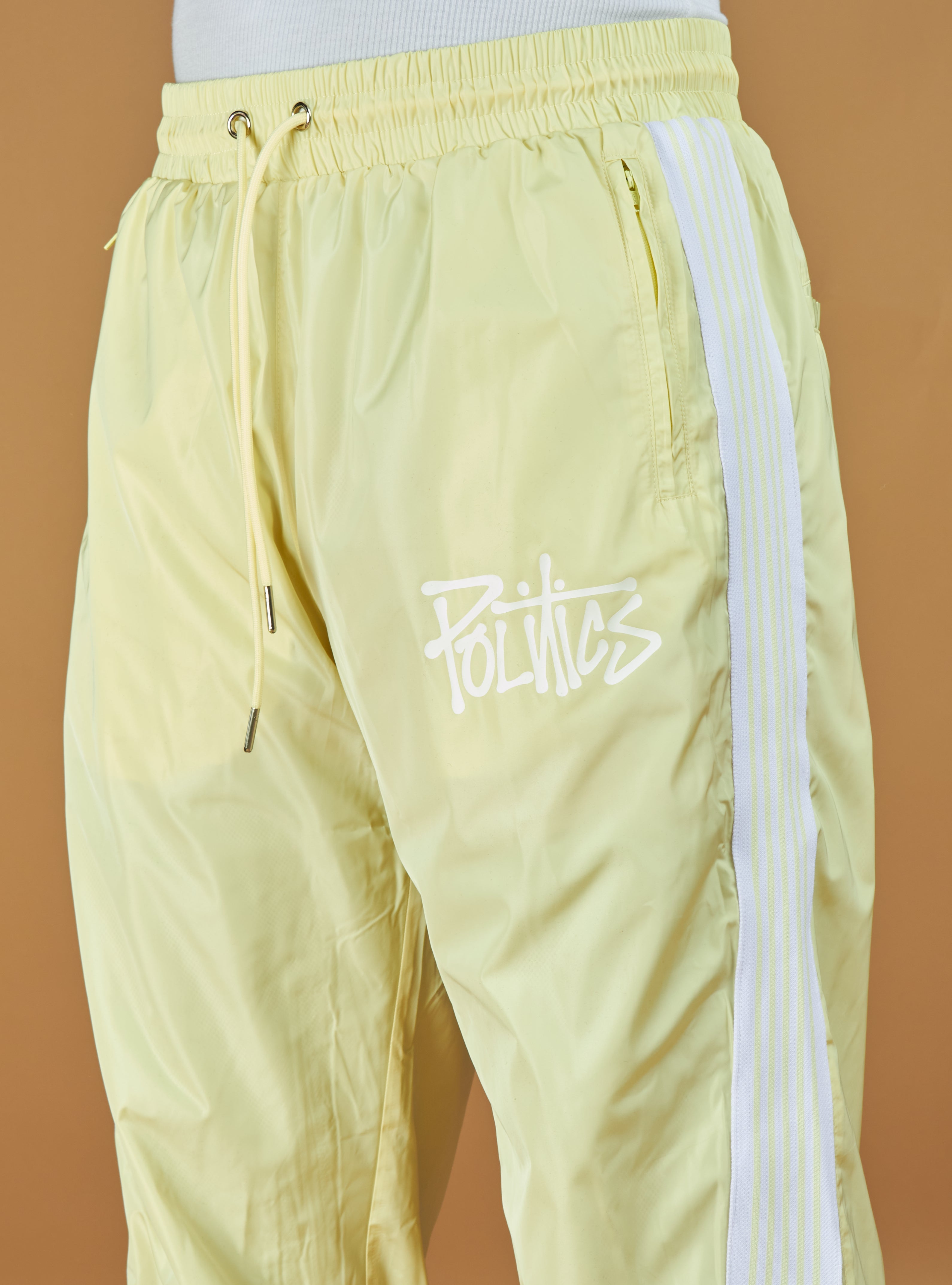 Politics Track Pants - Wisp - Banana Nylon - 501