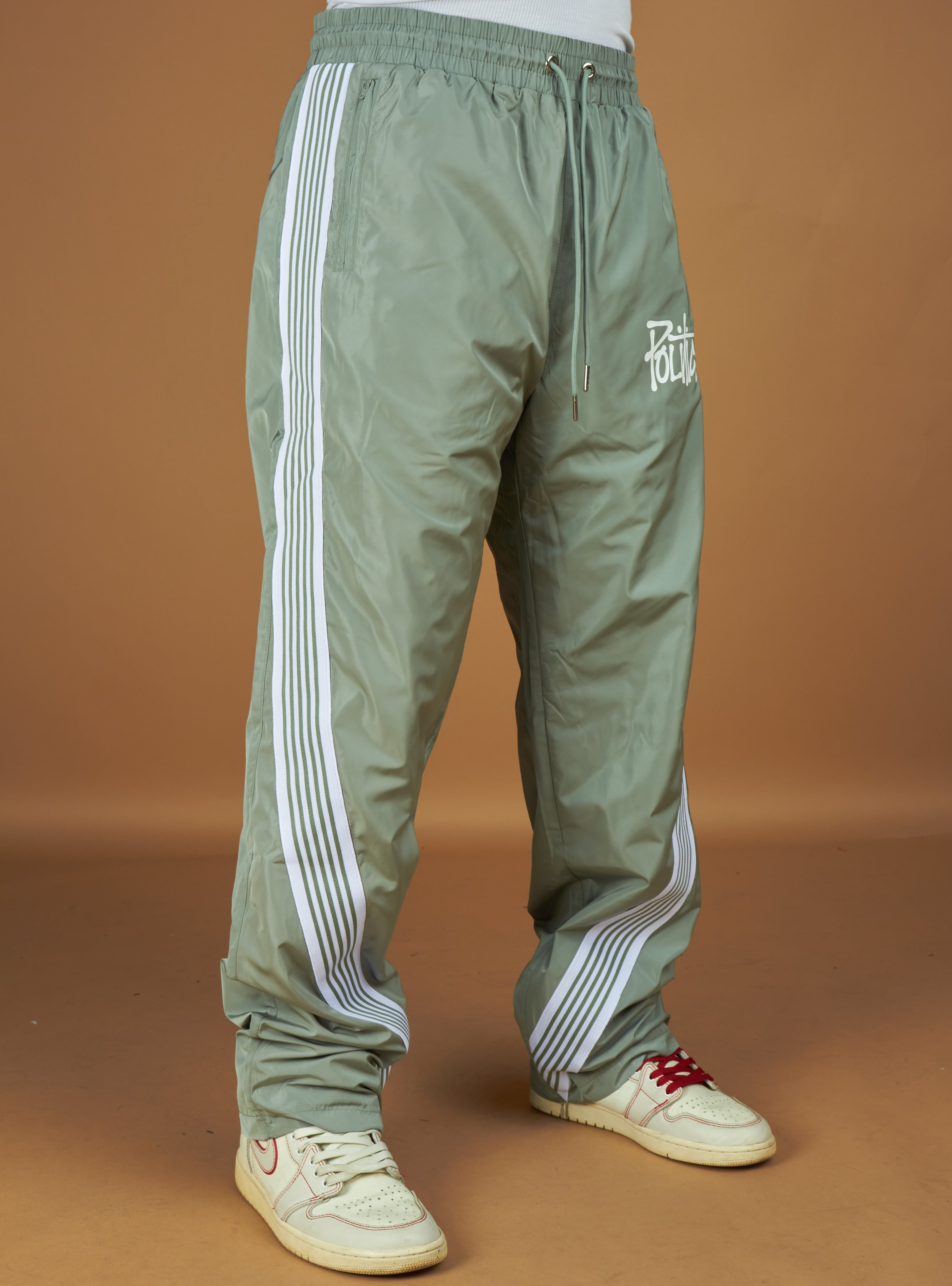 Politics Track Pants - Wisp - Light Green Nylon - 702