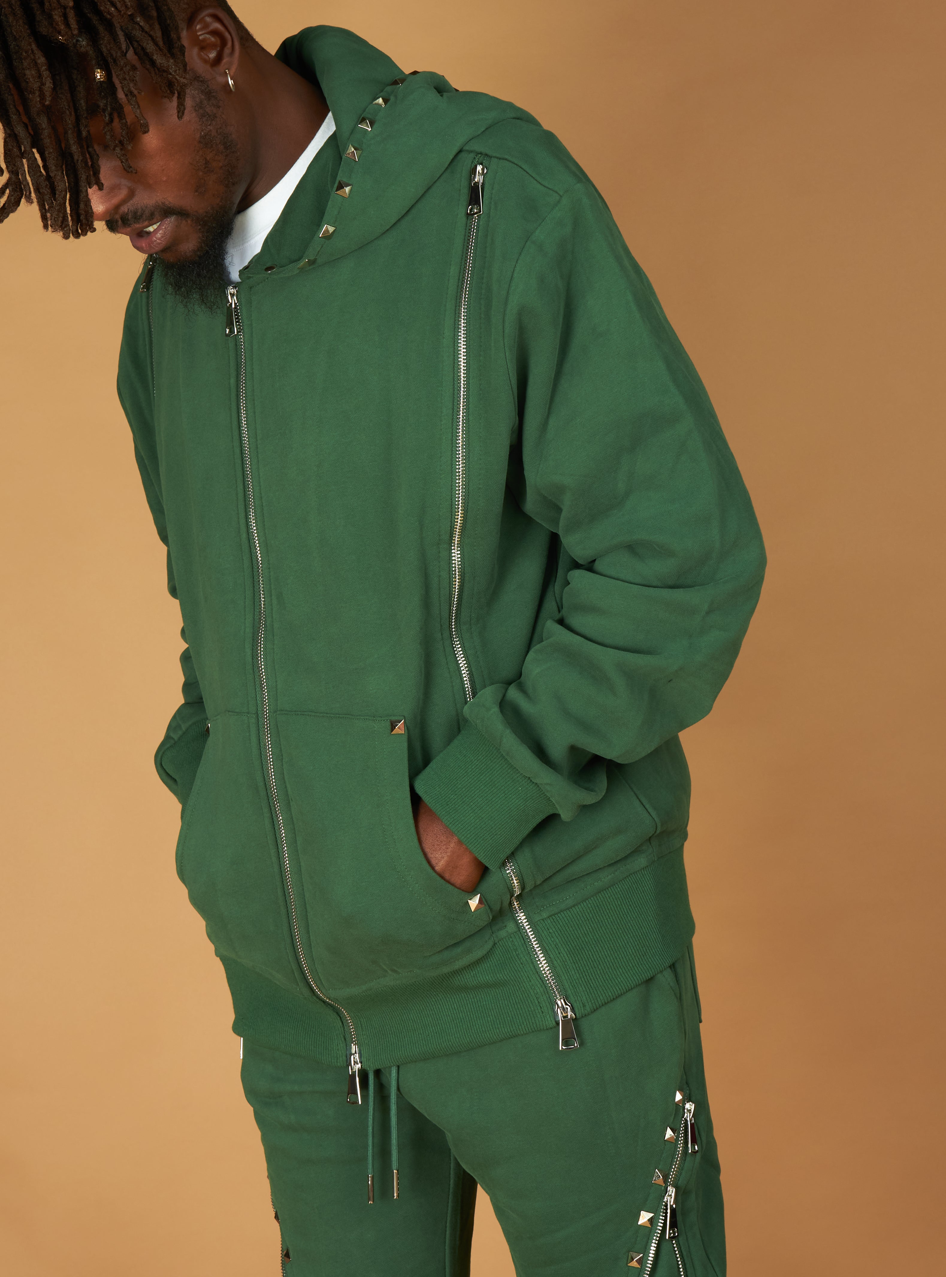 Politics Sweatsuit - Rivet - Olive - 718/728