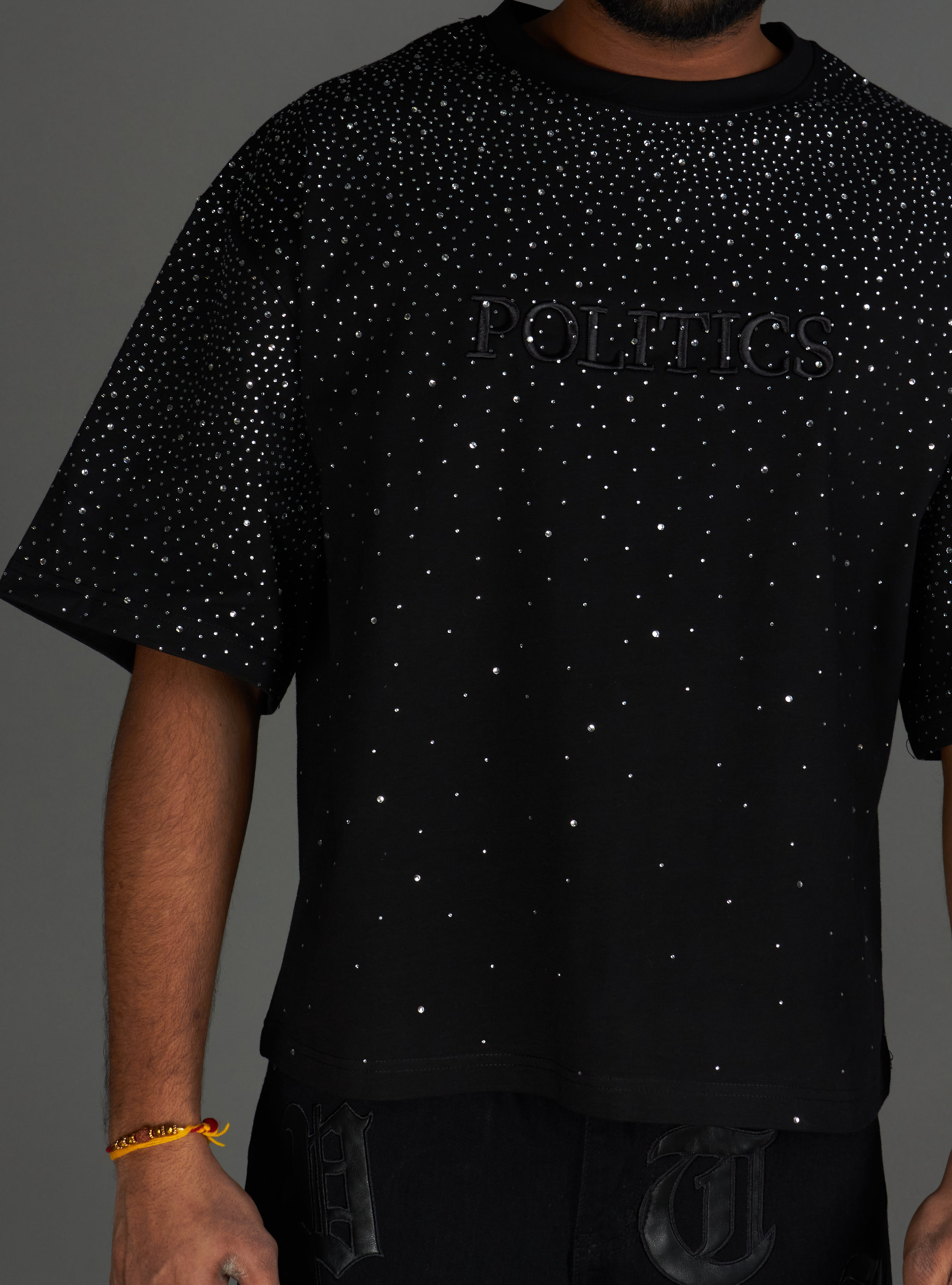 Politics Shirt - Bingley - Black Wash - 930