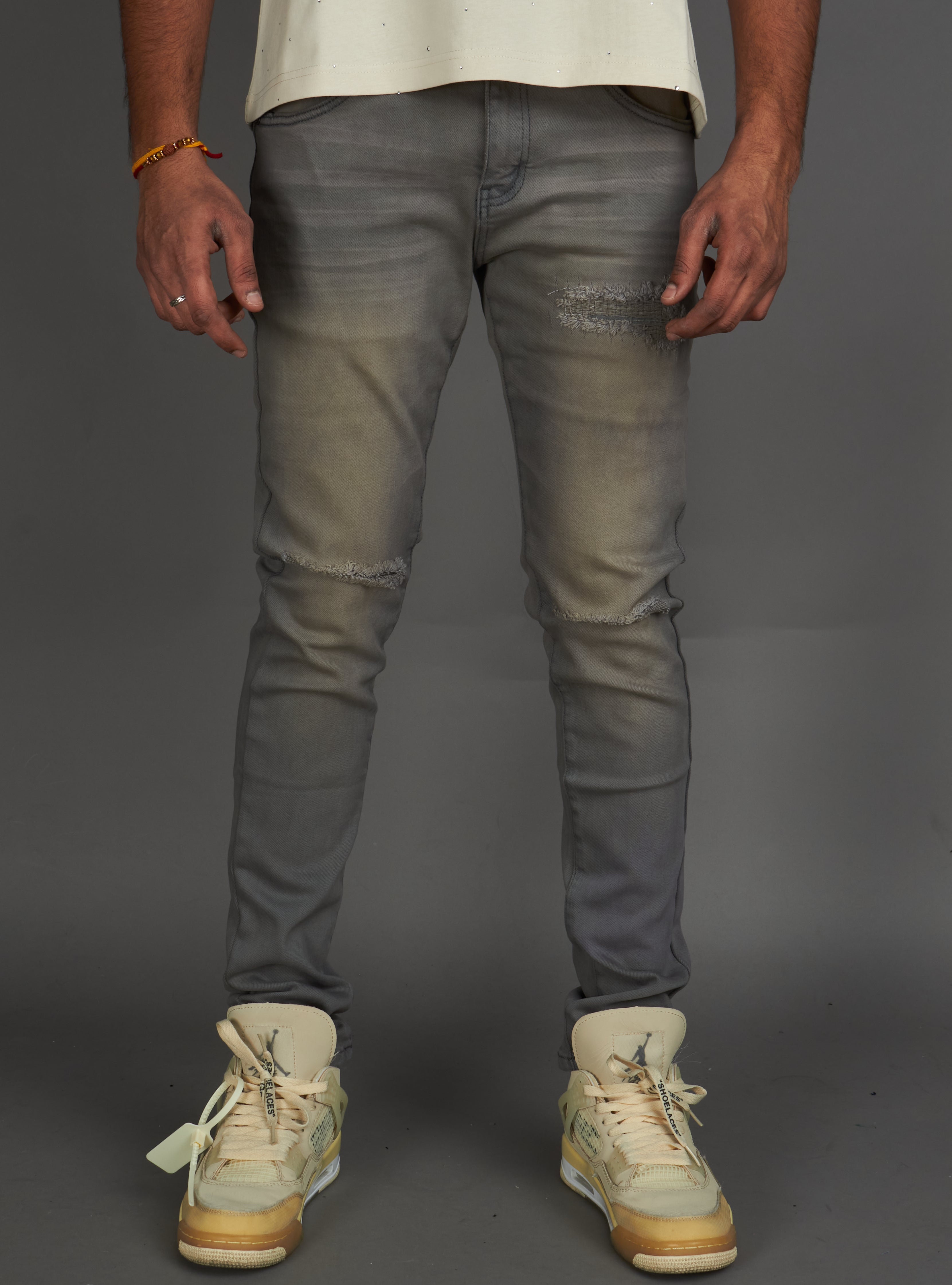 Politics Jeans - Akhurst Skinny Fit - Grey Wash - 890