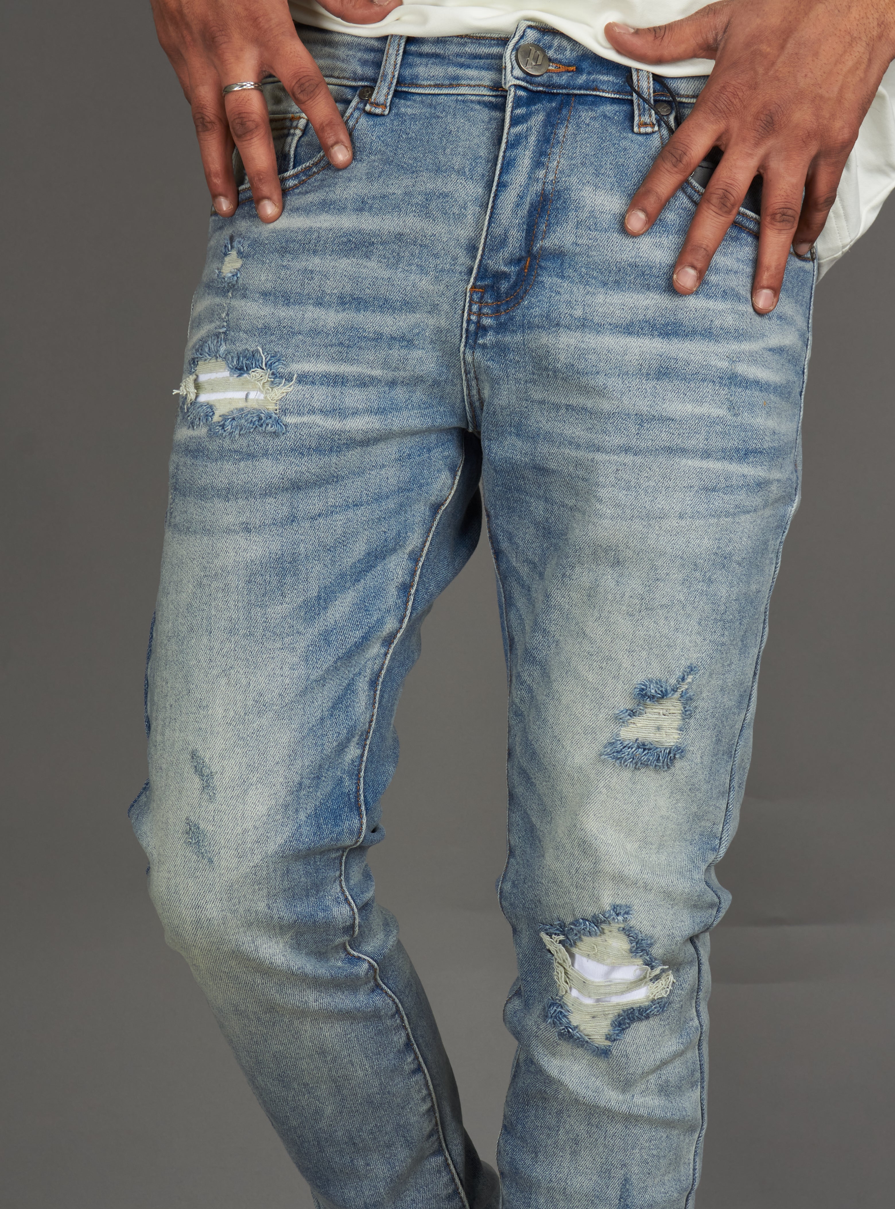 Politics Jeans - Akhurst Skinny Fit - Blue Wash - 660