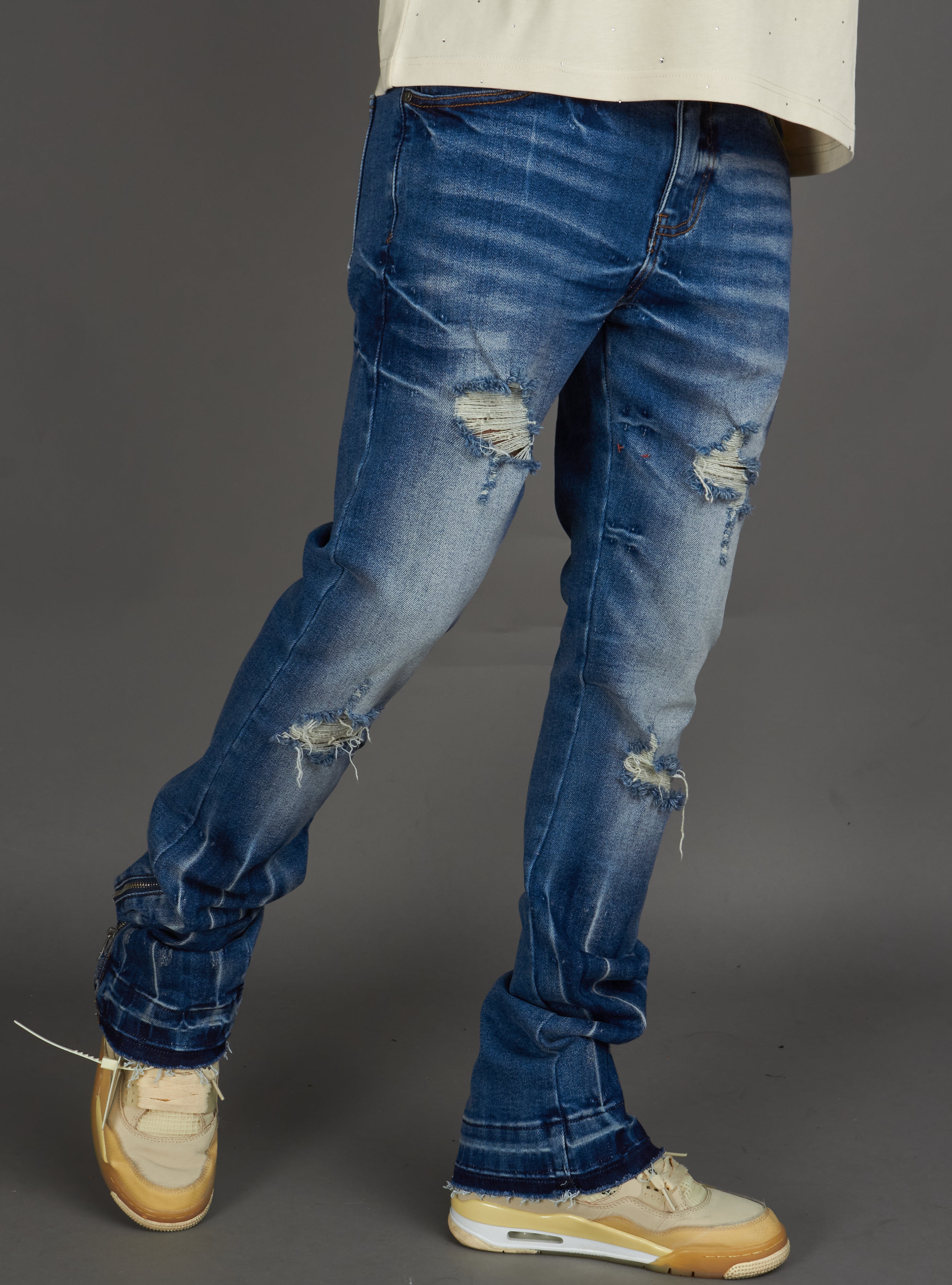Politics Jeans - Agassi Stacked Fit - Blue Wash - 967
