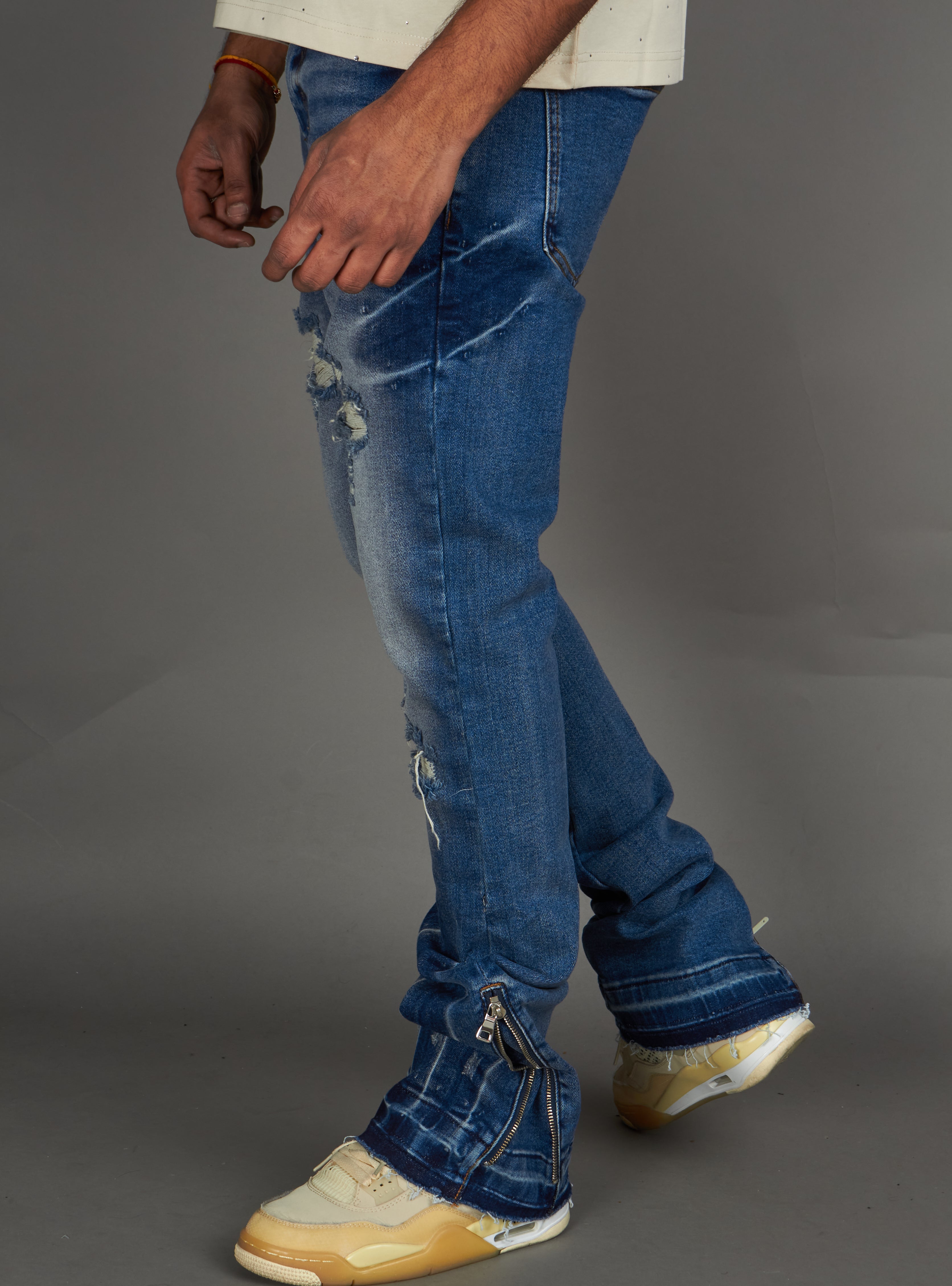 Politics Jeans - Agassi Stacked Fit - Blue Wash - 967