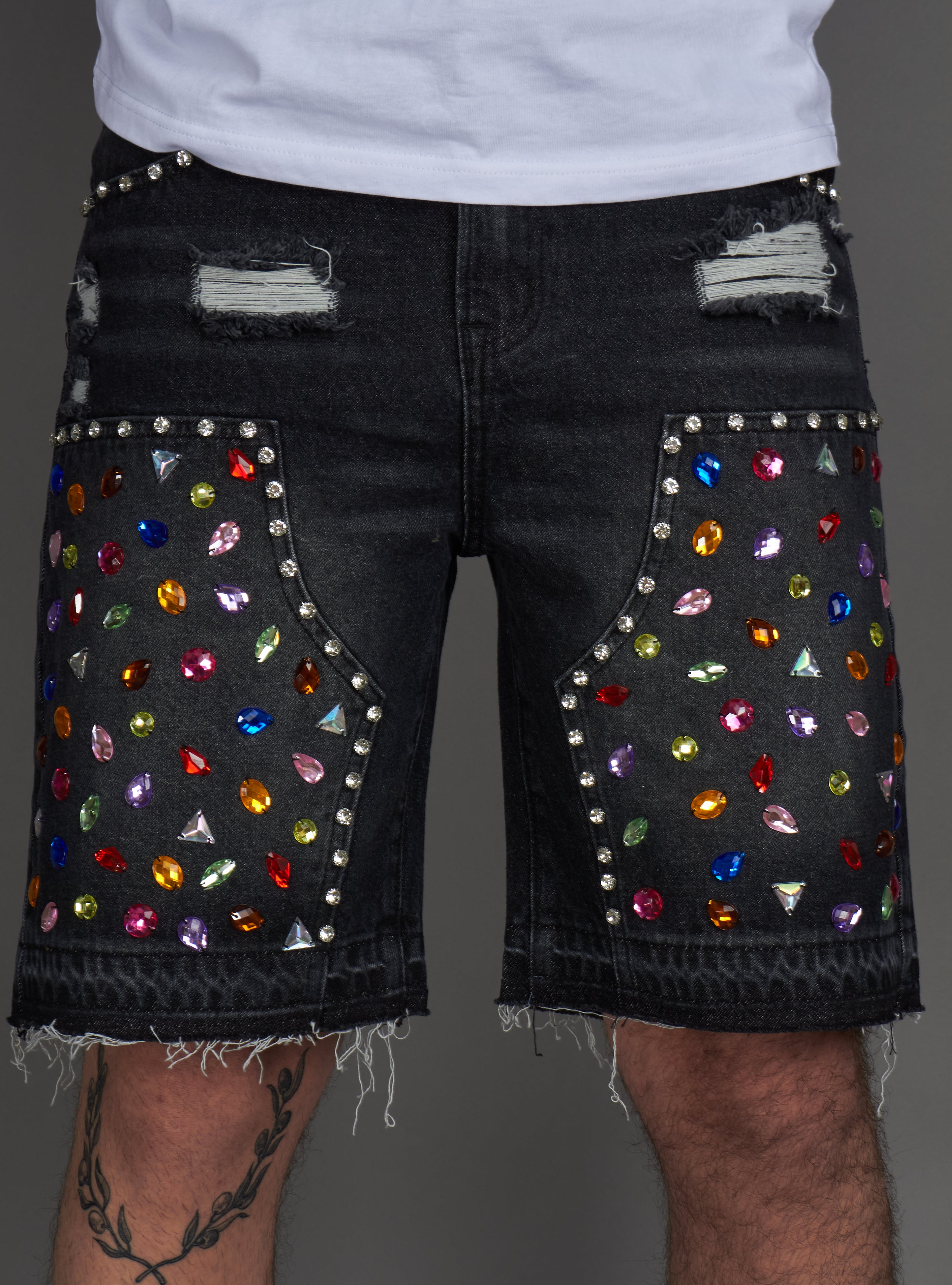 Politics Shorts - Leo - Black Grey - 400