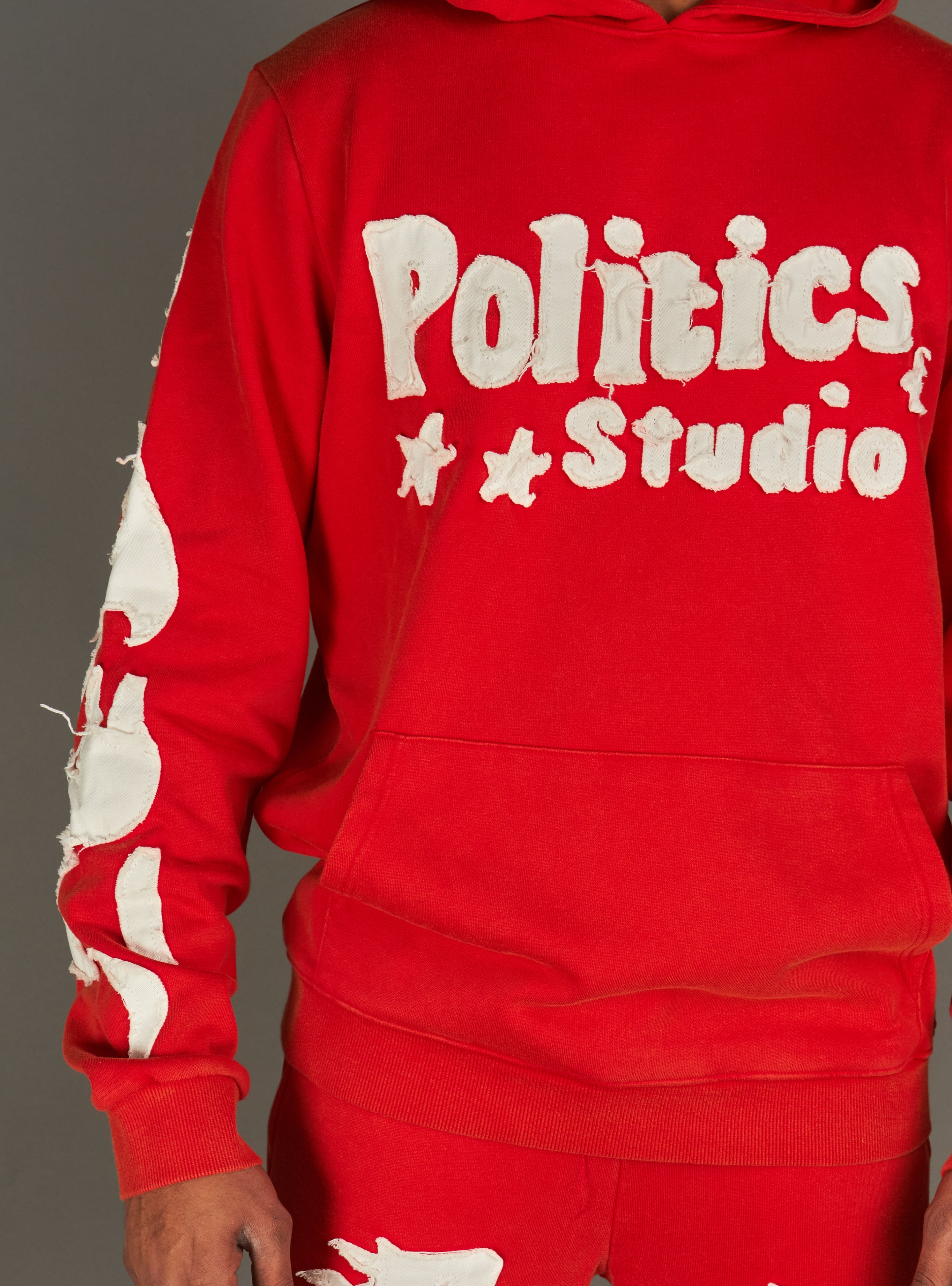 Politics Hoodie - Oz - Red WASH - 605