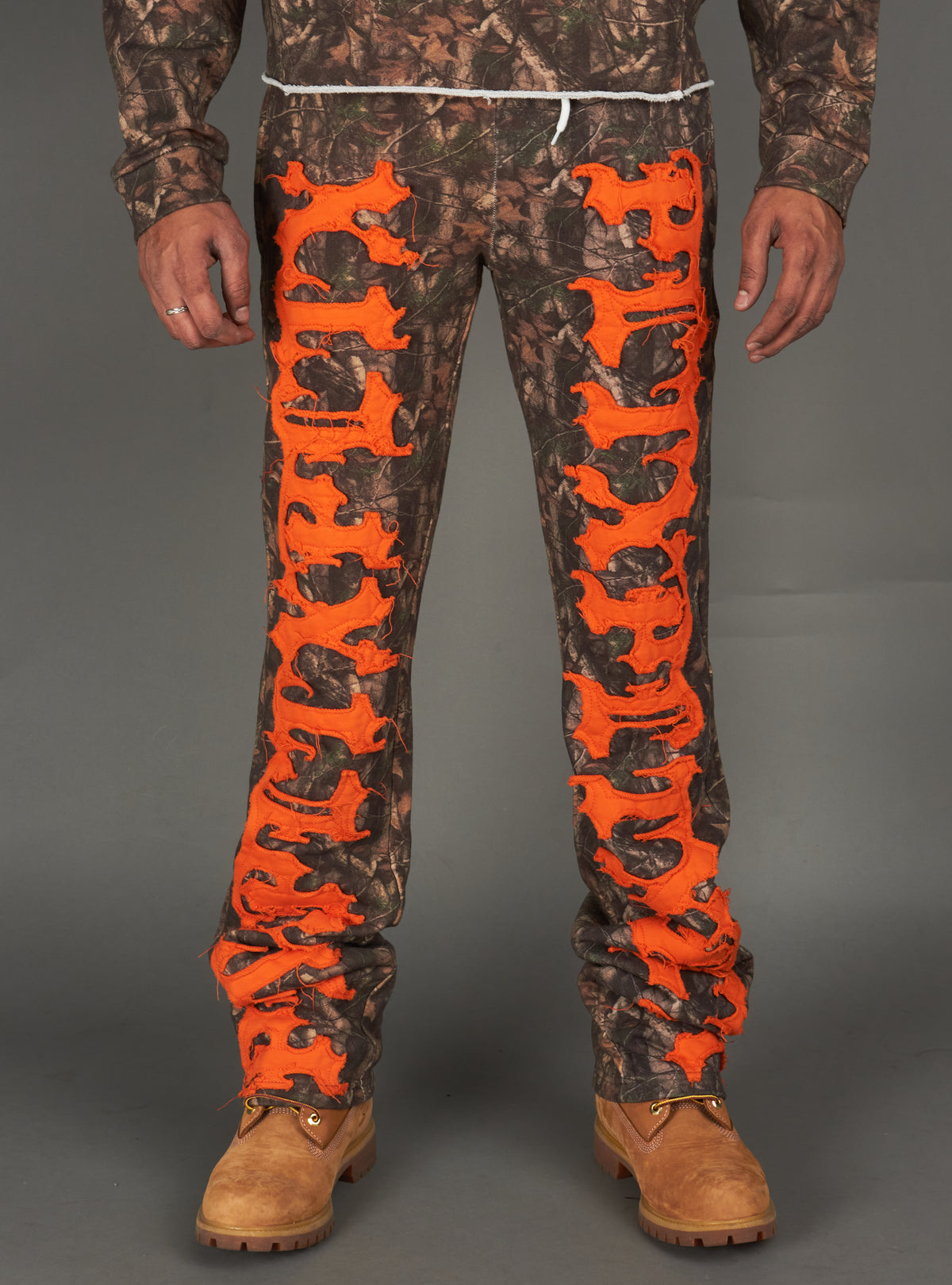 Politics Sweatpants - Hale - Camo and Orange - 403