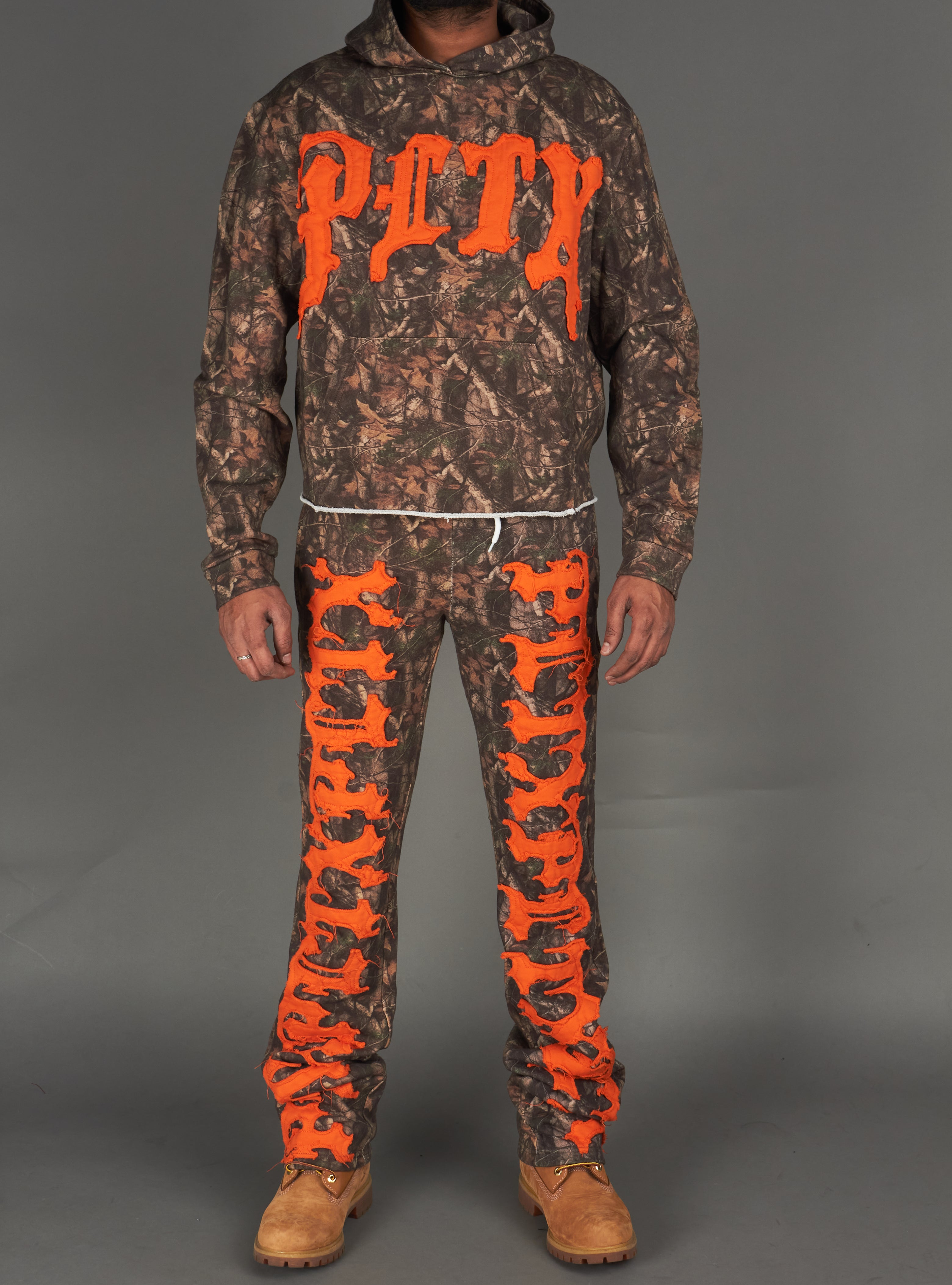 Politics Sweatpants - Hale - Camo and Orange - 403