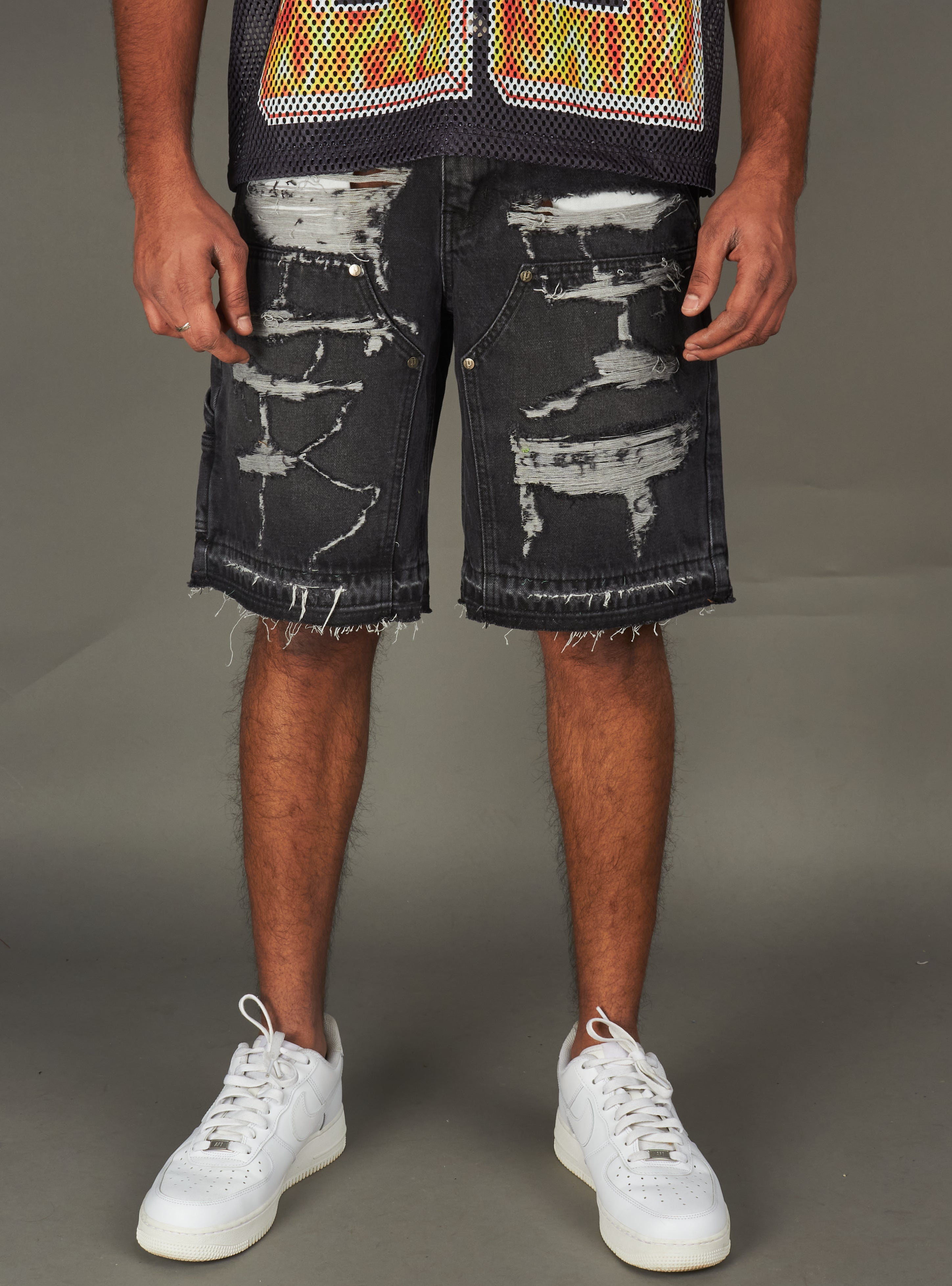 Politics Shorts - Bromwich - Black Wash - 418