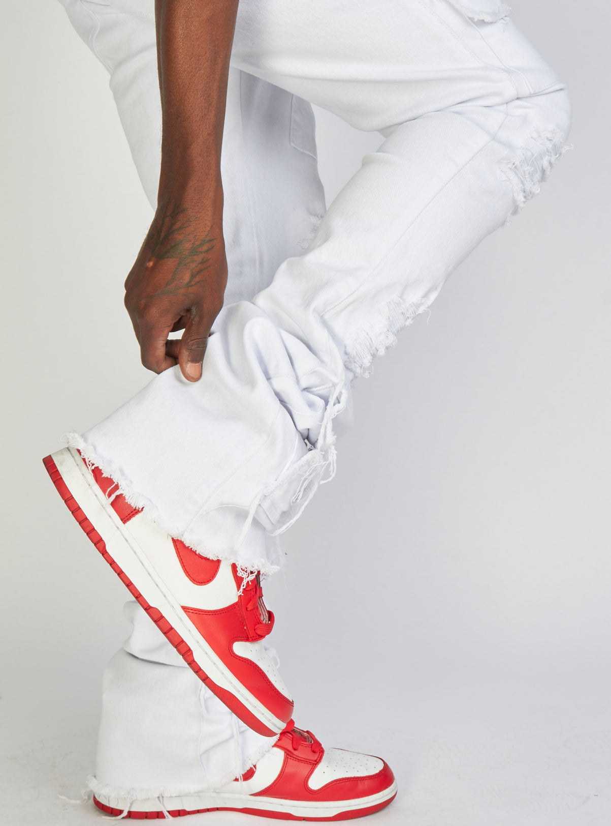 Politics Jeans - Super Stacked Cargo - White - Marcel505