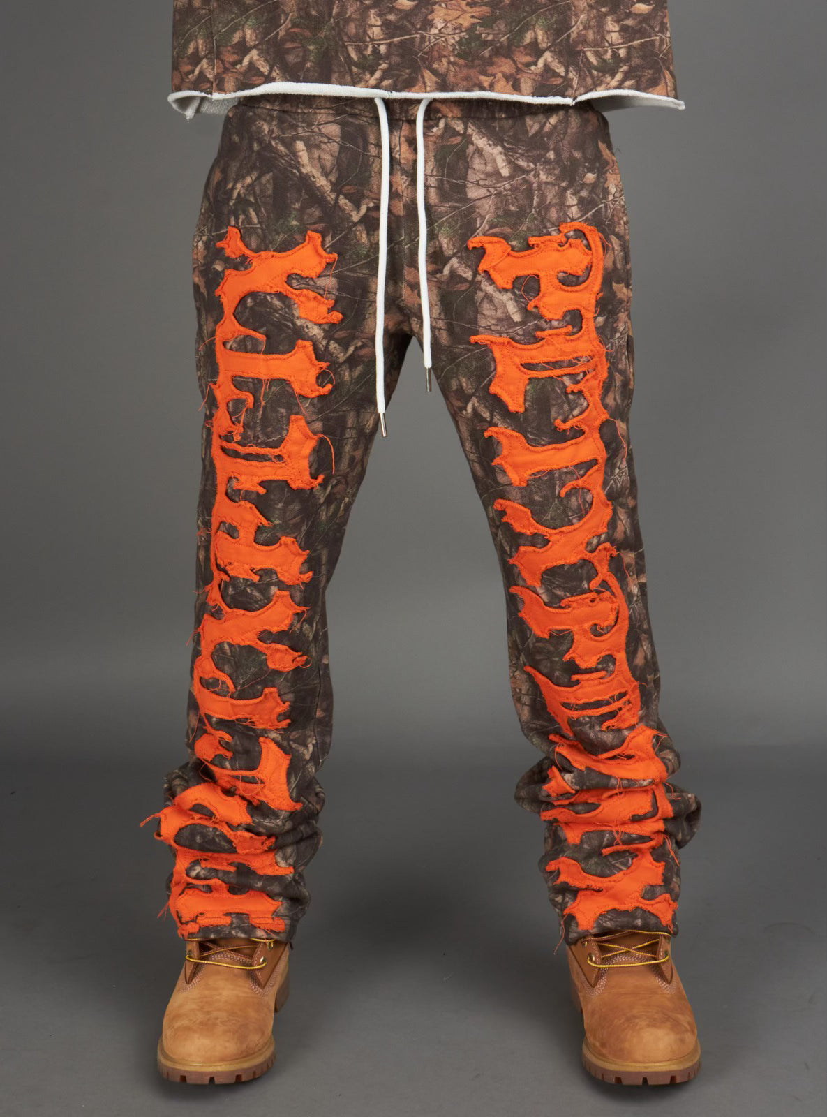Politics Sweatpants - Hale - Camo and Orange - 403