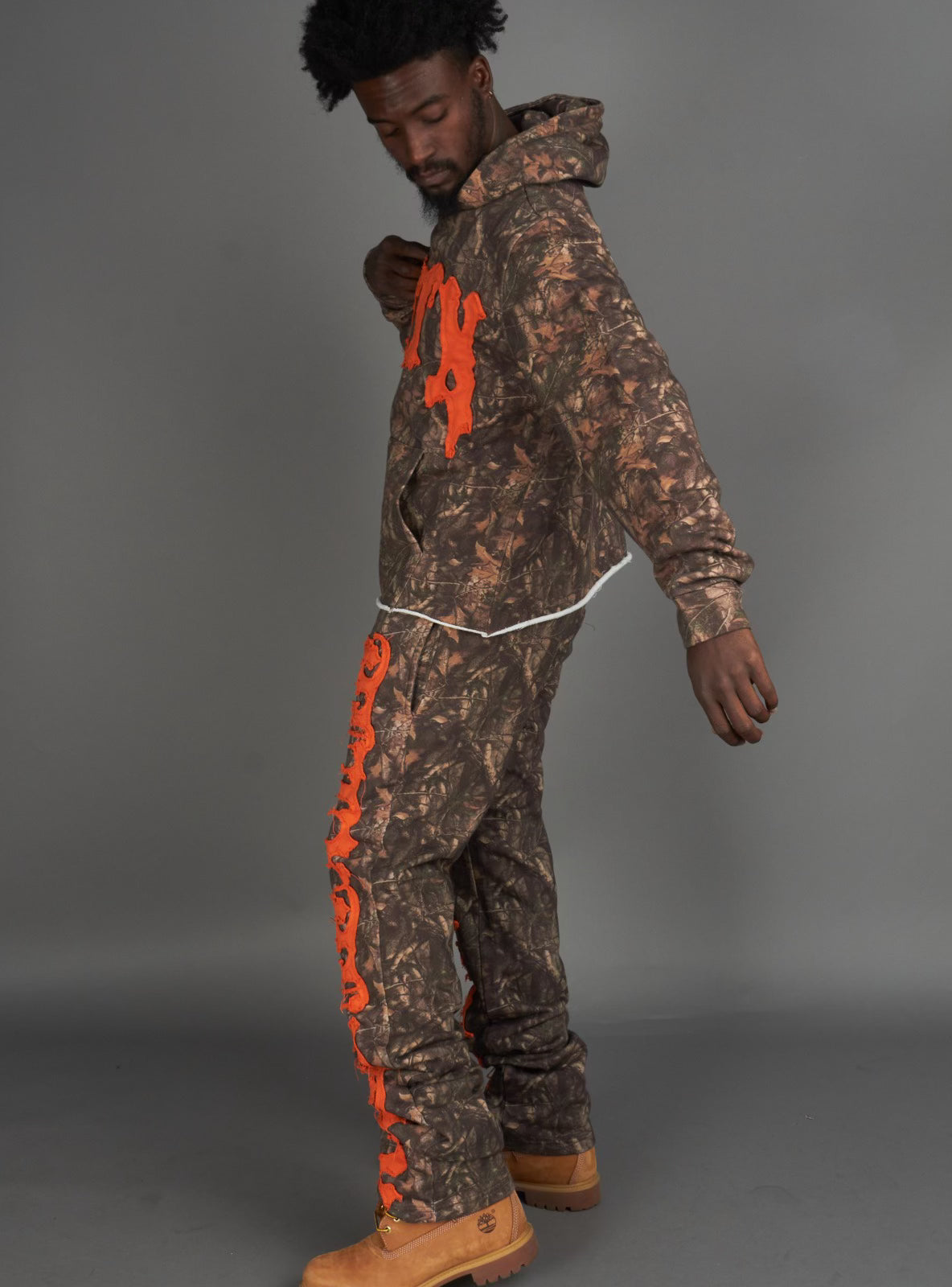 Politics Sweatpants - Hale - Camo and Orange - 403