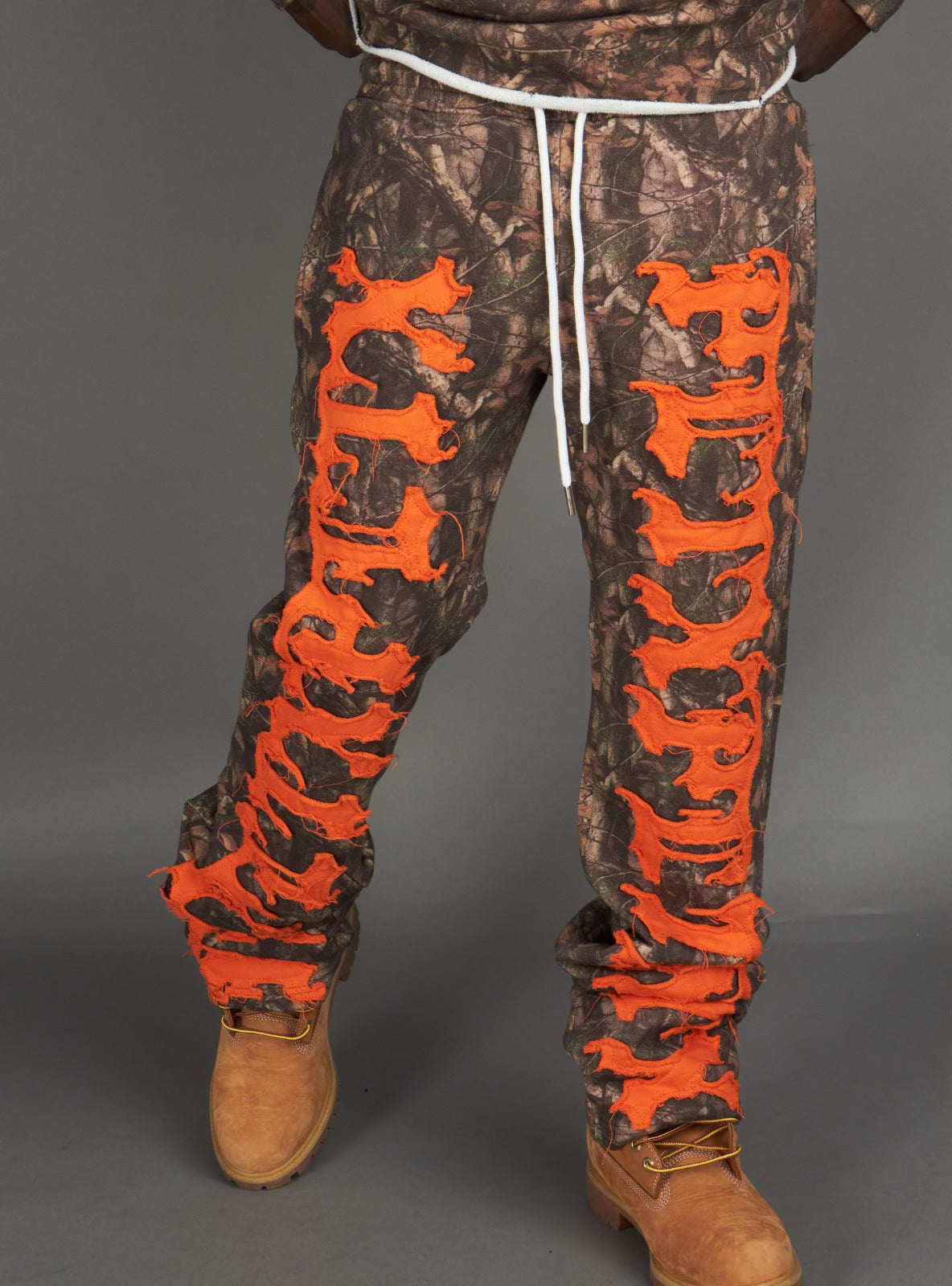 Politics Sweatpants - Hale - Camo and Orange - 403