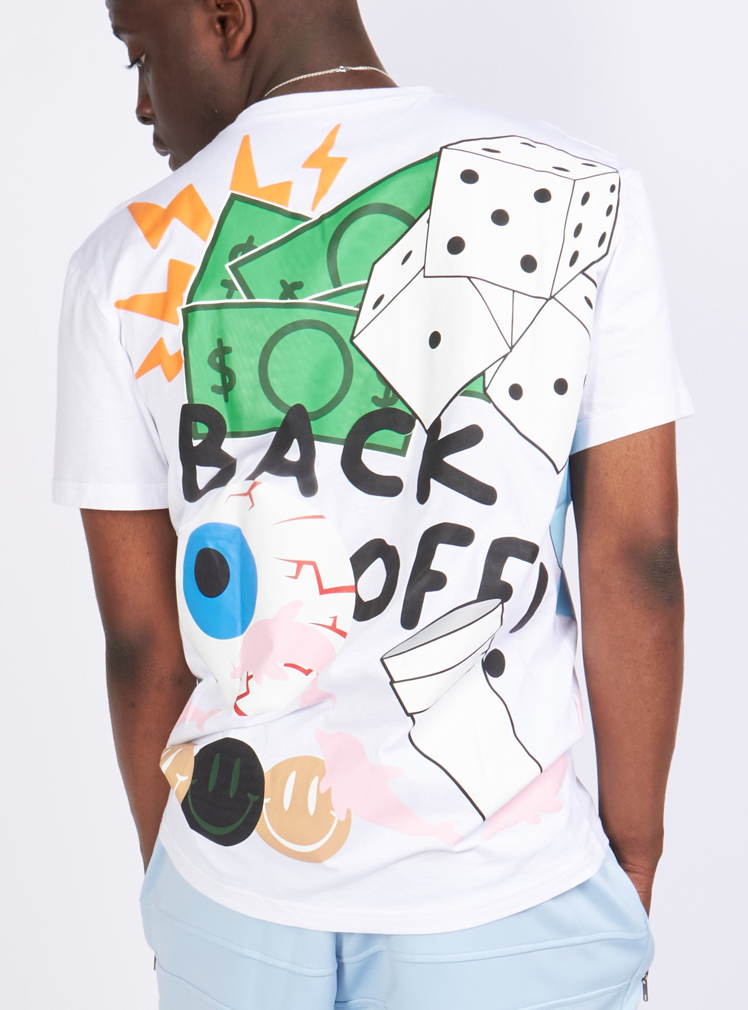 Politics Shirt - Holman - White Multi - 107