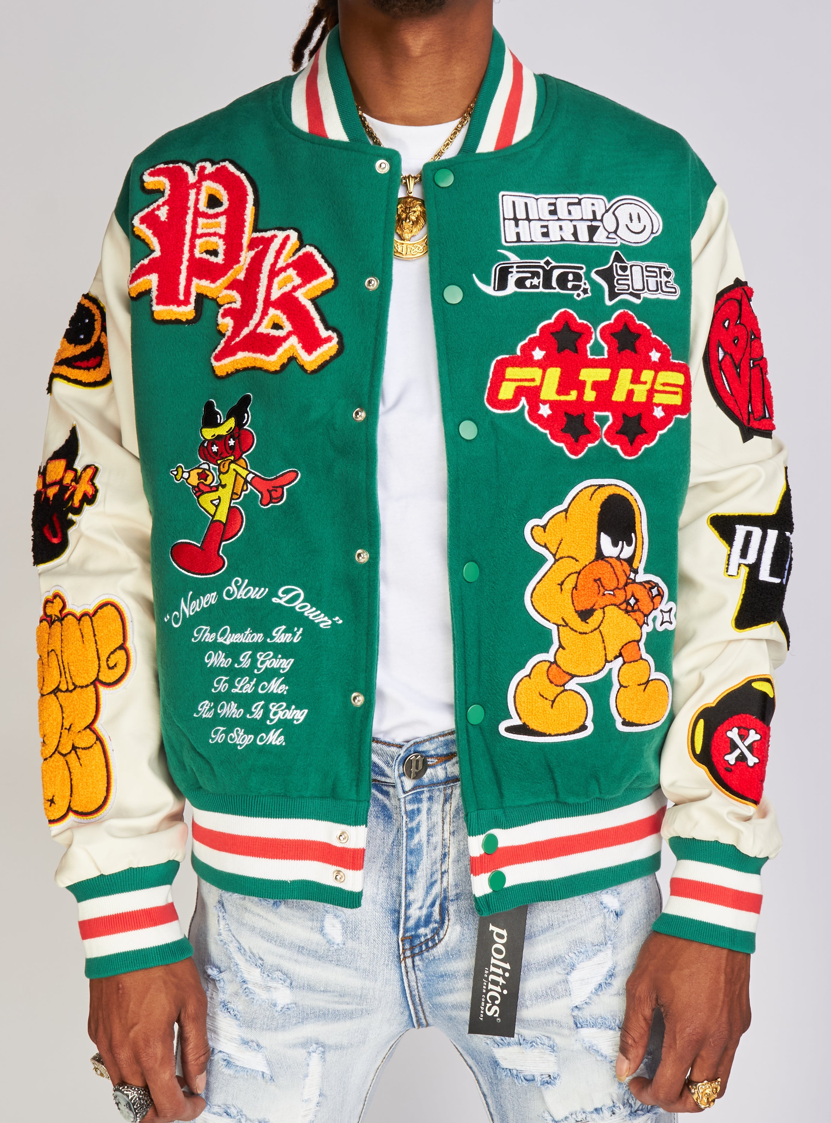 Politics Jacket - Crawford Brown Varsity - 427
