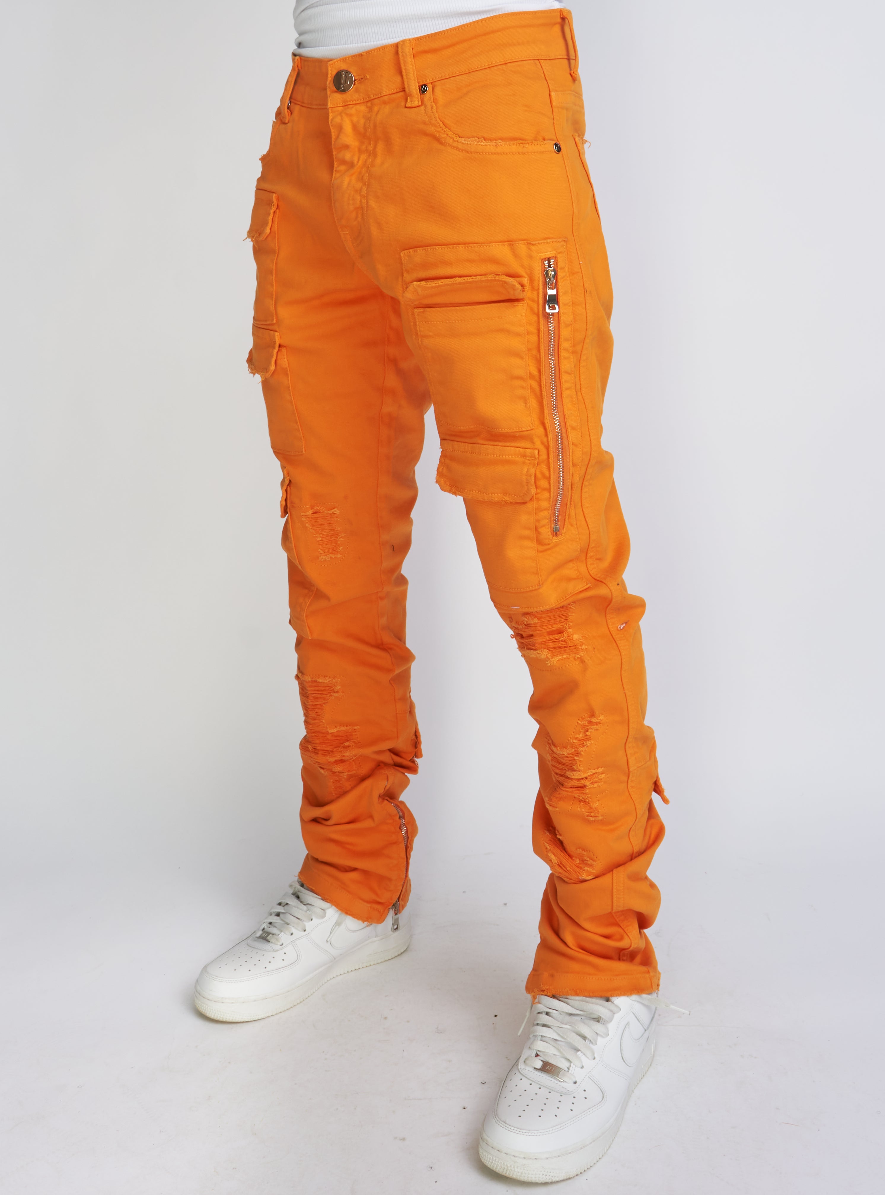 Politics Jeans - Skinny Stacked Cargo - Orange - Murphy507
