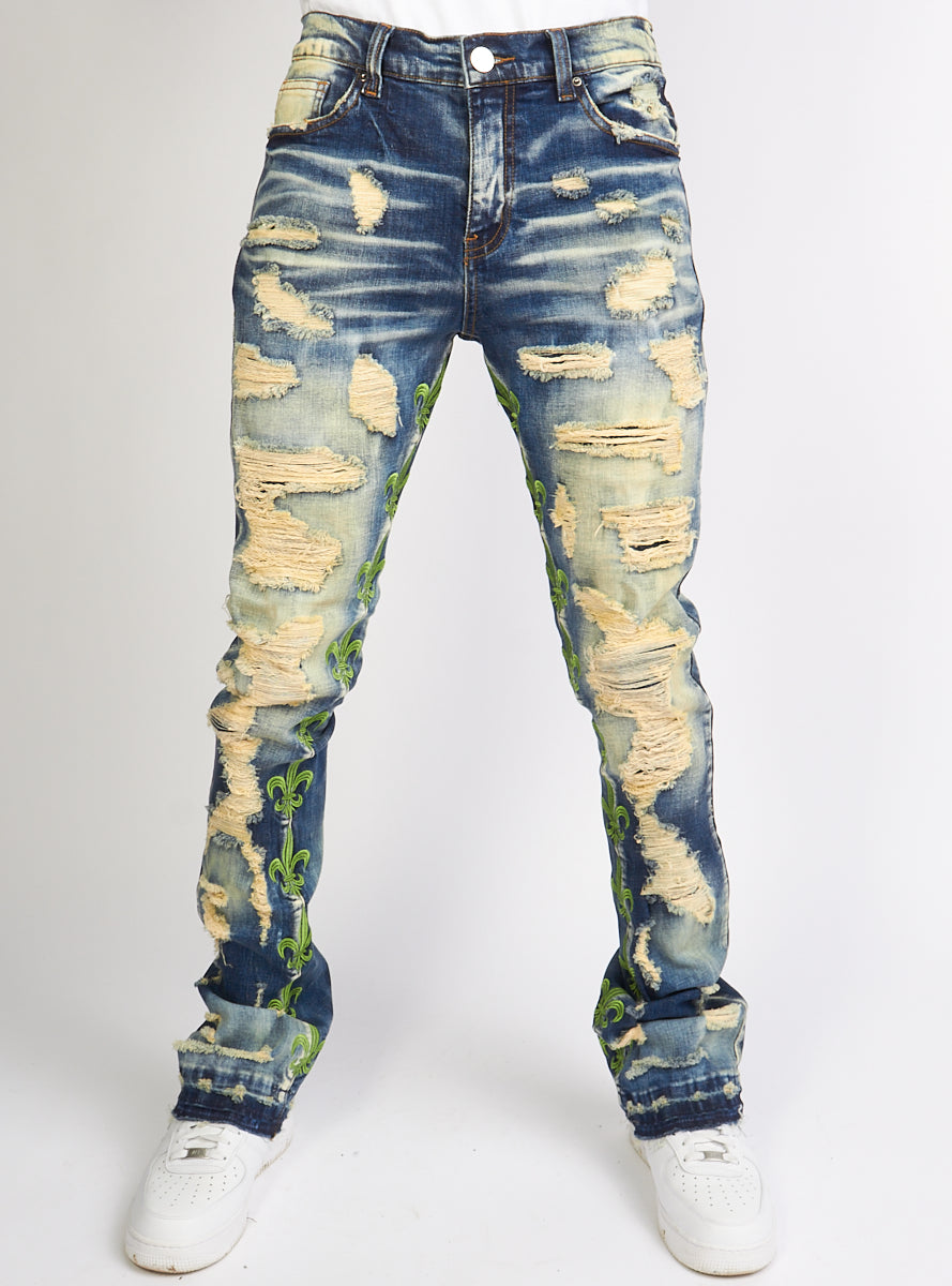 Politics Jeans - Barlow - Stacked - Med. Vintage - 507