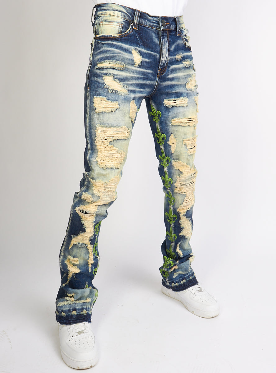 Politics Jeans - Barlow - Stacked - Med. Vintage - 507