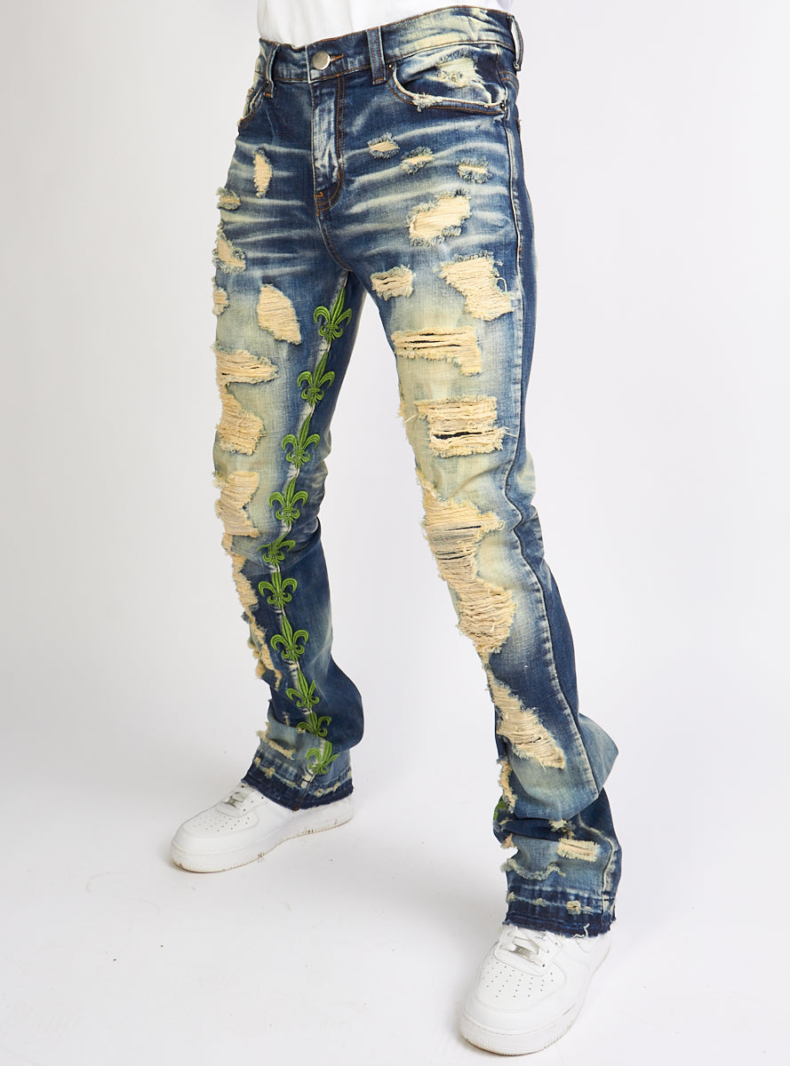 Politics Jeans - Barlow - Stacked - Med. Vintage - 507