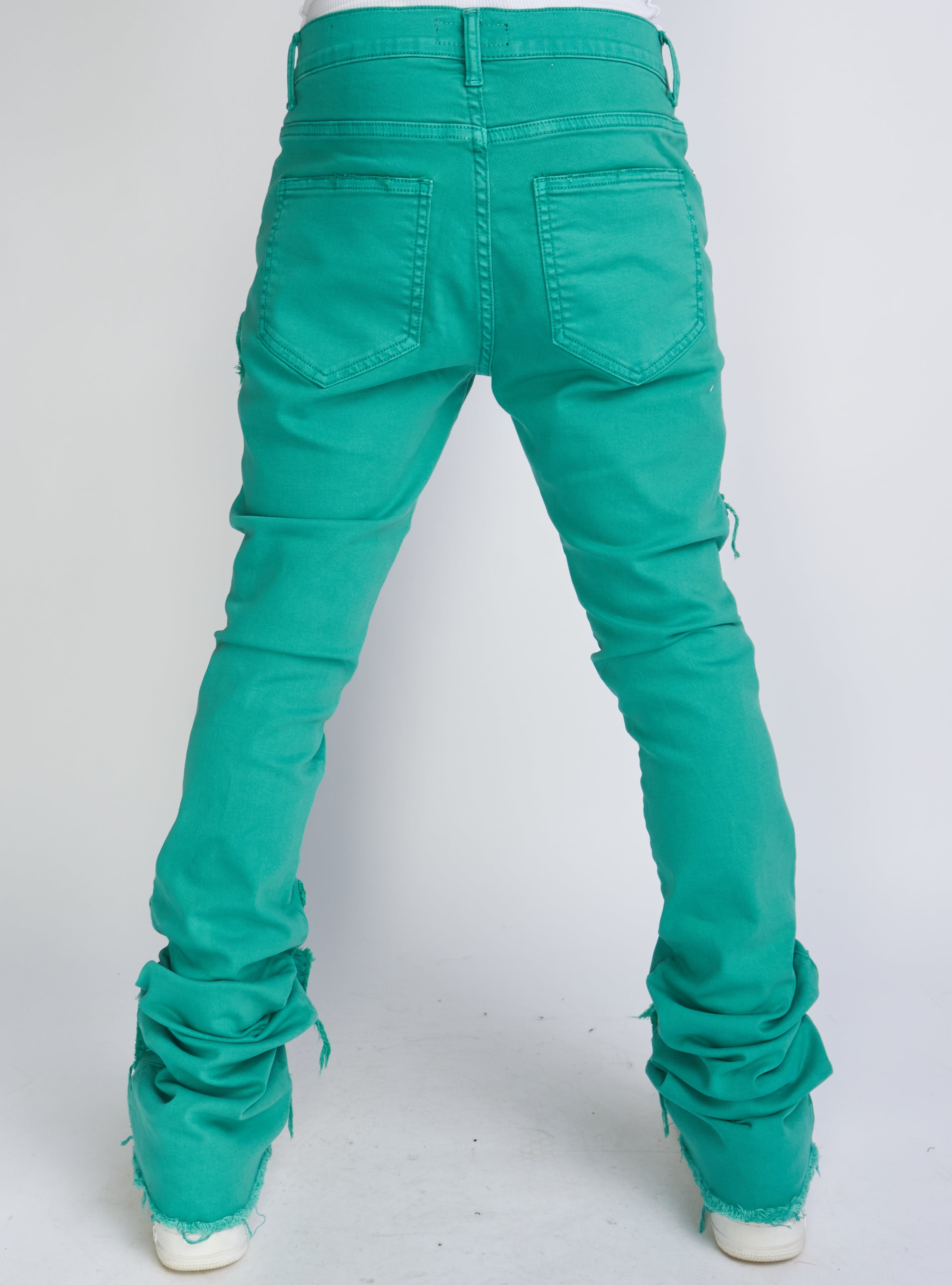 Politics Jeans - Super Stacked Cargo - Teal - Marcel501
