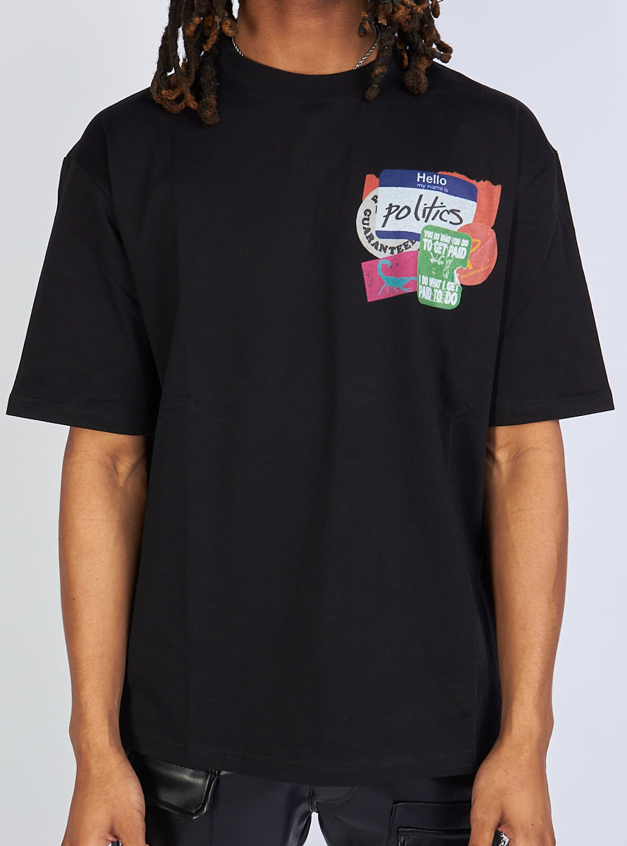 Politics T-Shirt - Black - Wilkins102