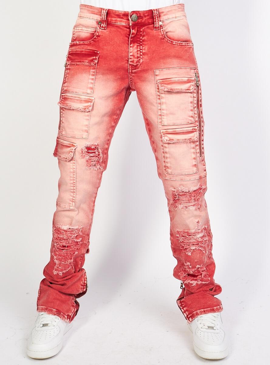 Politics Jeans - Murph - Skinny Stacked - Bright Red - 503