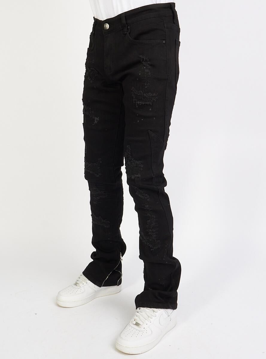 Politics Jeans - Ramsey - Stacked - Jet Black - 515