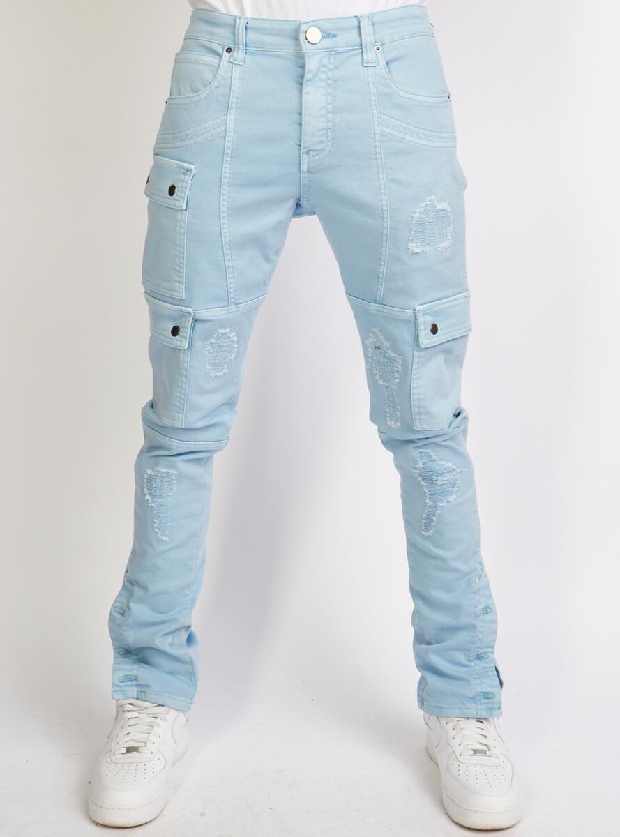 Politics Jeans - Hans - Stacked - UNC Blue - 504