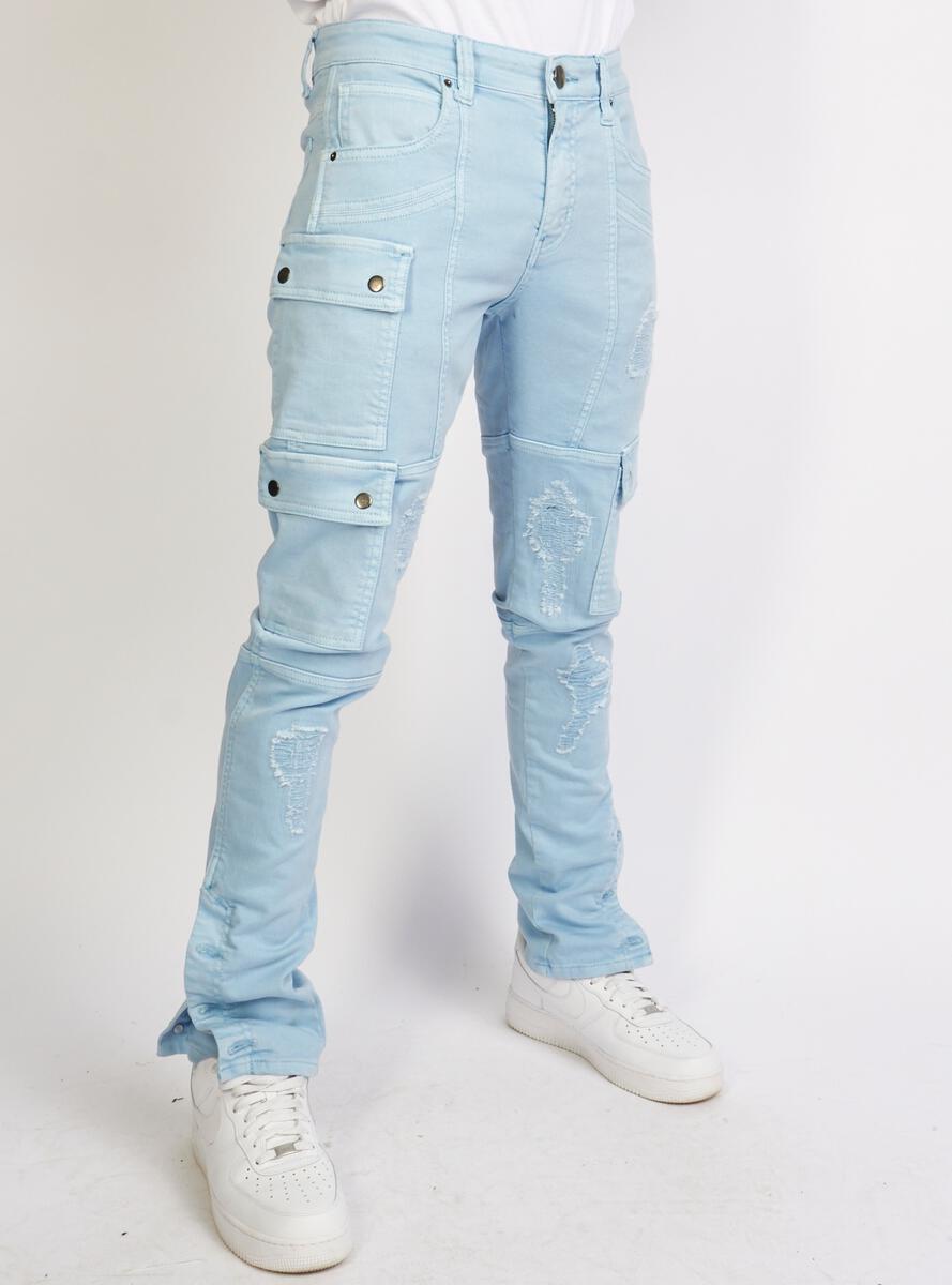 Politics Jeans - Hans - Stacked - UNC Blue - 504