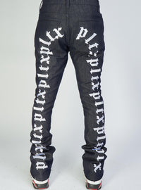 Politics Jeans - Skinny Stacked Flare Mac - Raw And White - 513