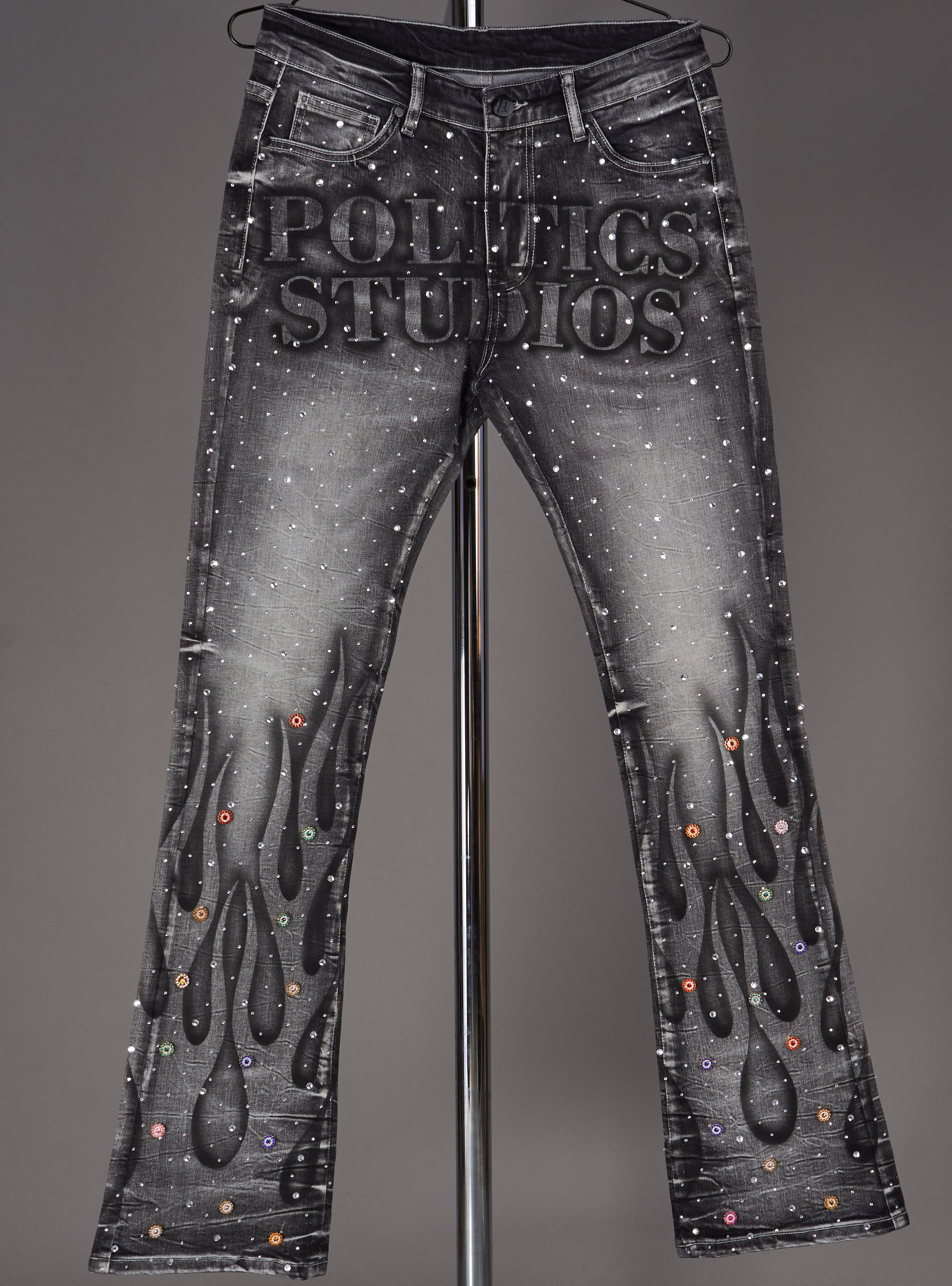 Politics Jeans - Flame - Hol -  Dark Grey Wash - 58