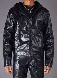 Politics Hoodie - Eris - Black Leather - Hol-44