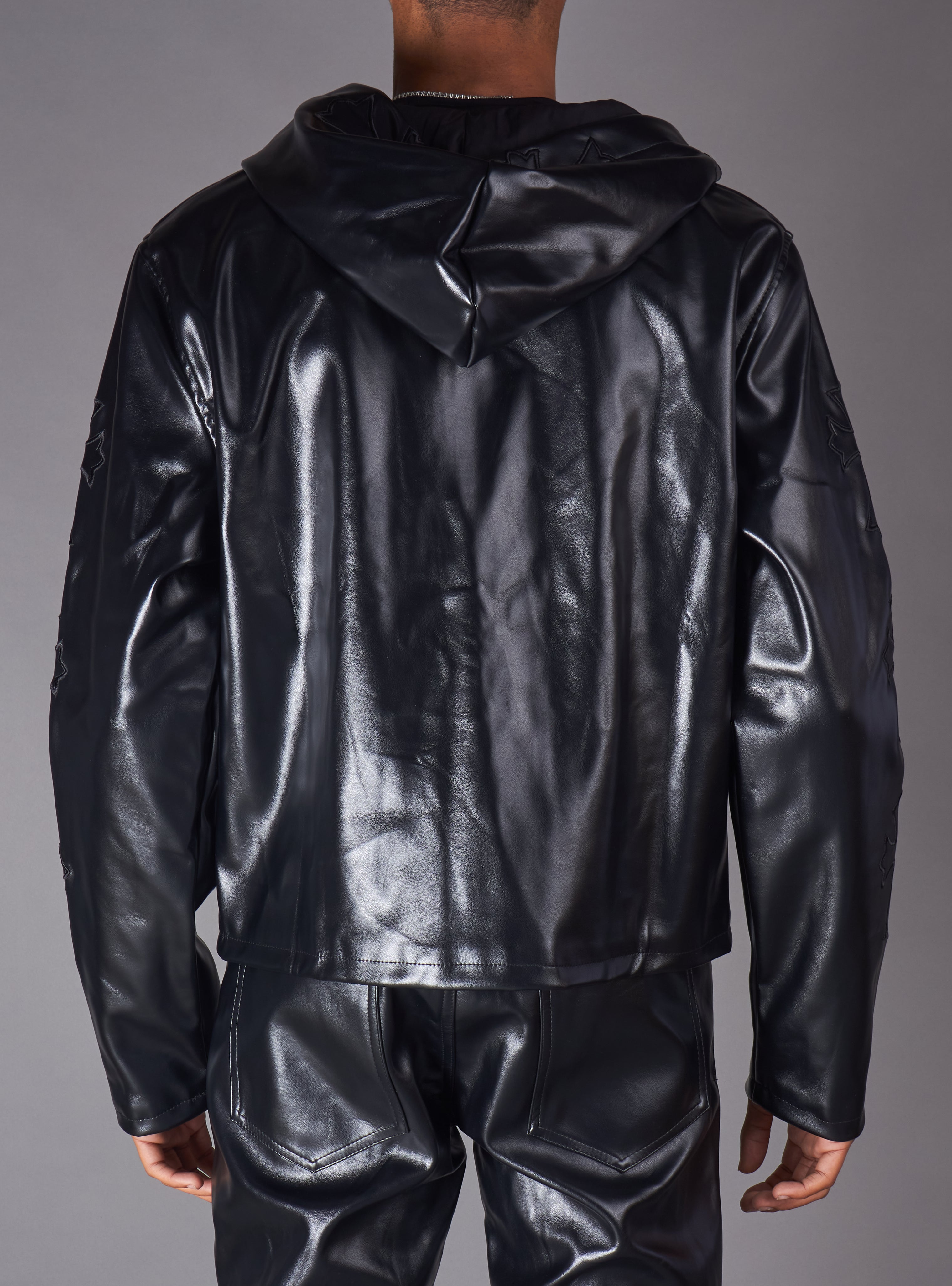 Politics Hoodie - Eris - Black Leather - Hol-44