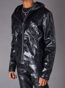 Politics Hoodie - Eris - Black Leather - Hol-44