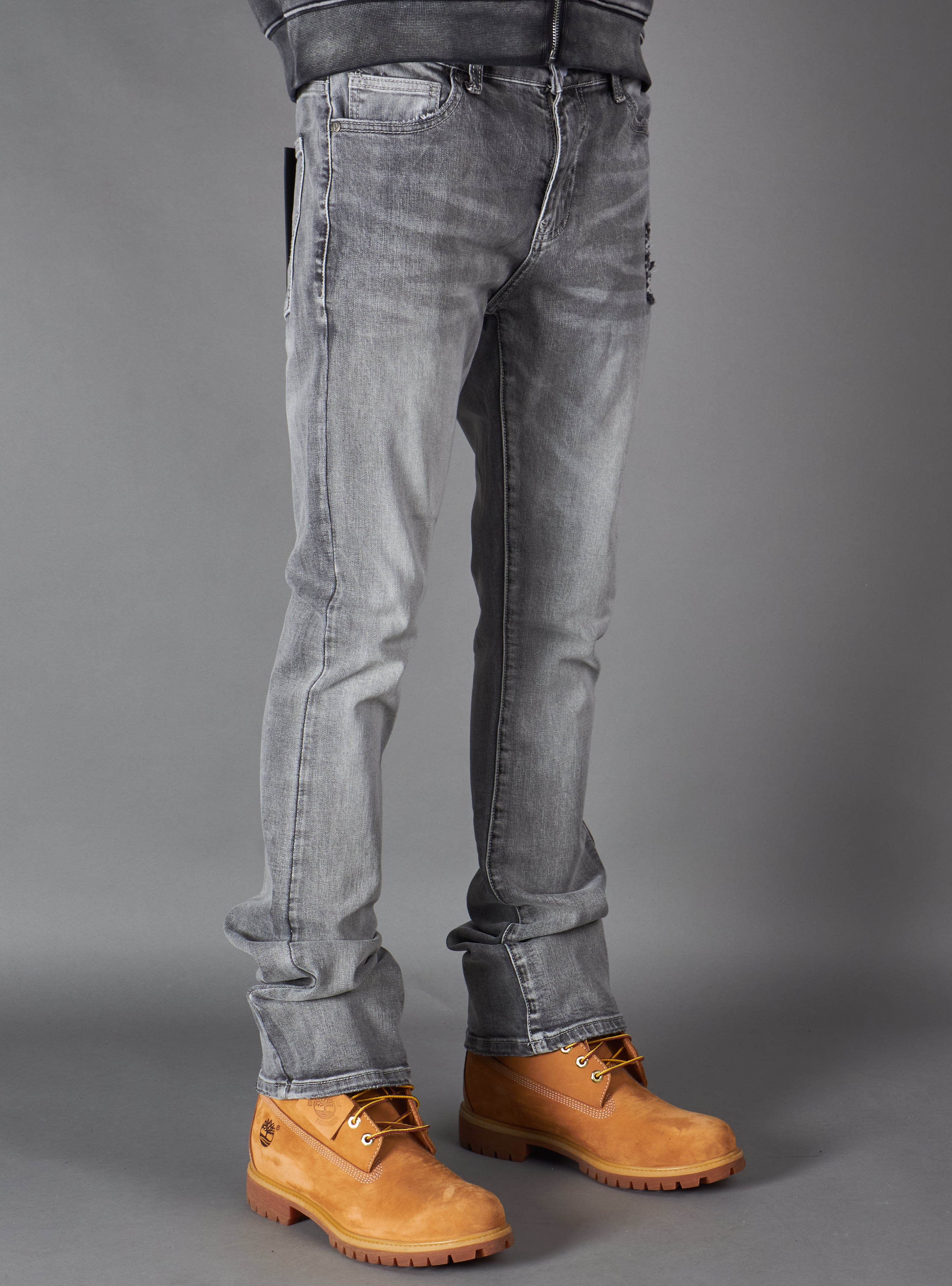 Politics Jeans - Dran Stacked - Grey Wash - Hol-18