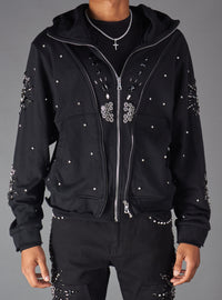 Politics Hoodie - Brae - Black - 234 - Hol-04