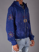 Politics Hoodie - Brae - Blue - 635 - Hol-05