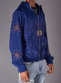 Politics Hoodie - Brae - Blue - 635 - Hol-05