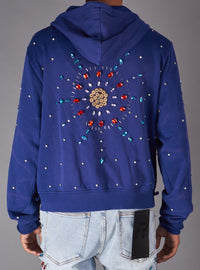 Politics Hoodie - Brae - Blue - 635 - Hol-05