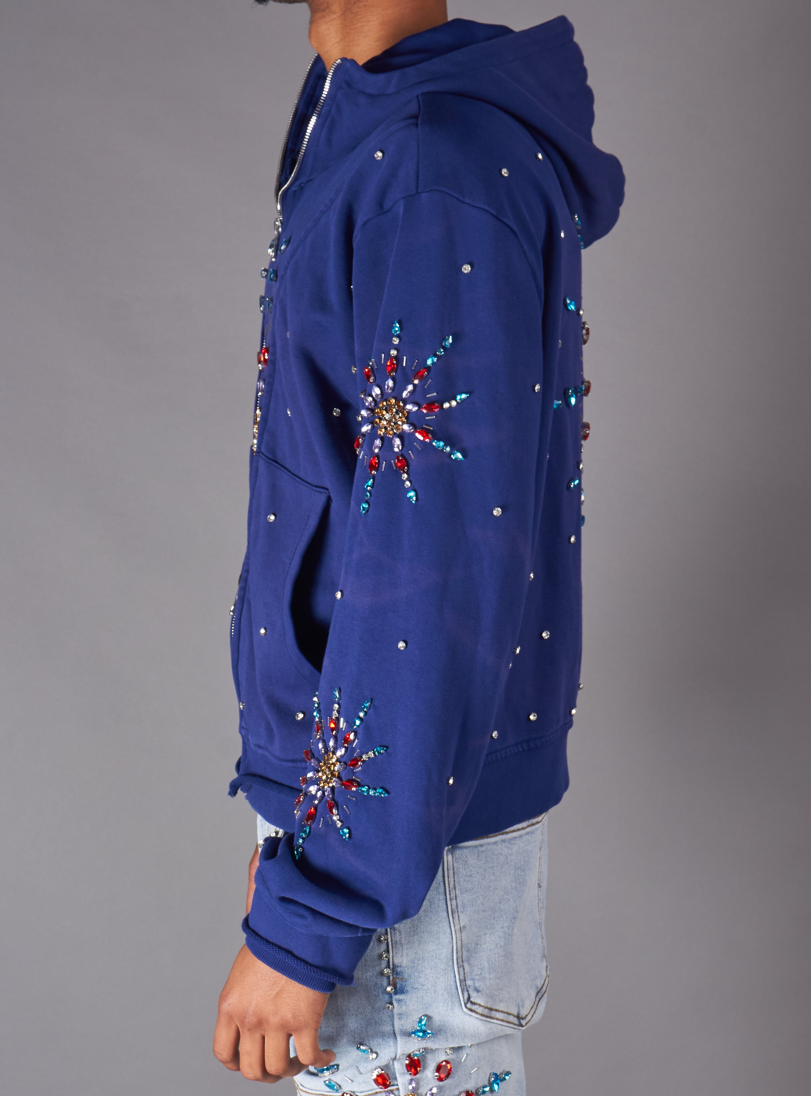 Politics Hoodie - Brae - Blue - 635 - Hol-05