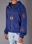 Politics Hoodie - Brae - Blue - 635 - Hol-05