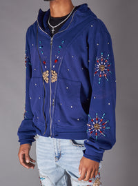 Politics Hoodie - Brae - Blue - 635 - Hol-05