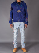 Politics Hoodie - Brae - Blue - 635 - Hol-05