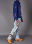 Politics Hoodie - Brae - Blue - 635 - Hol-05