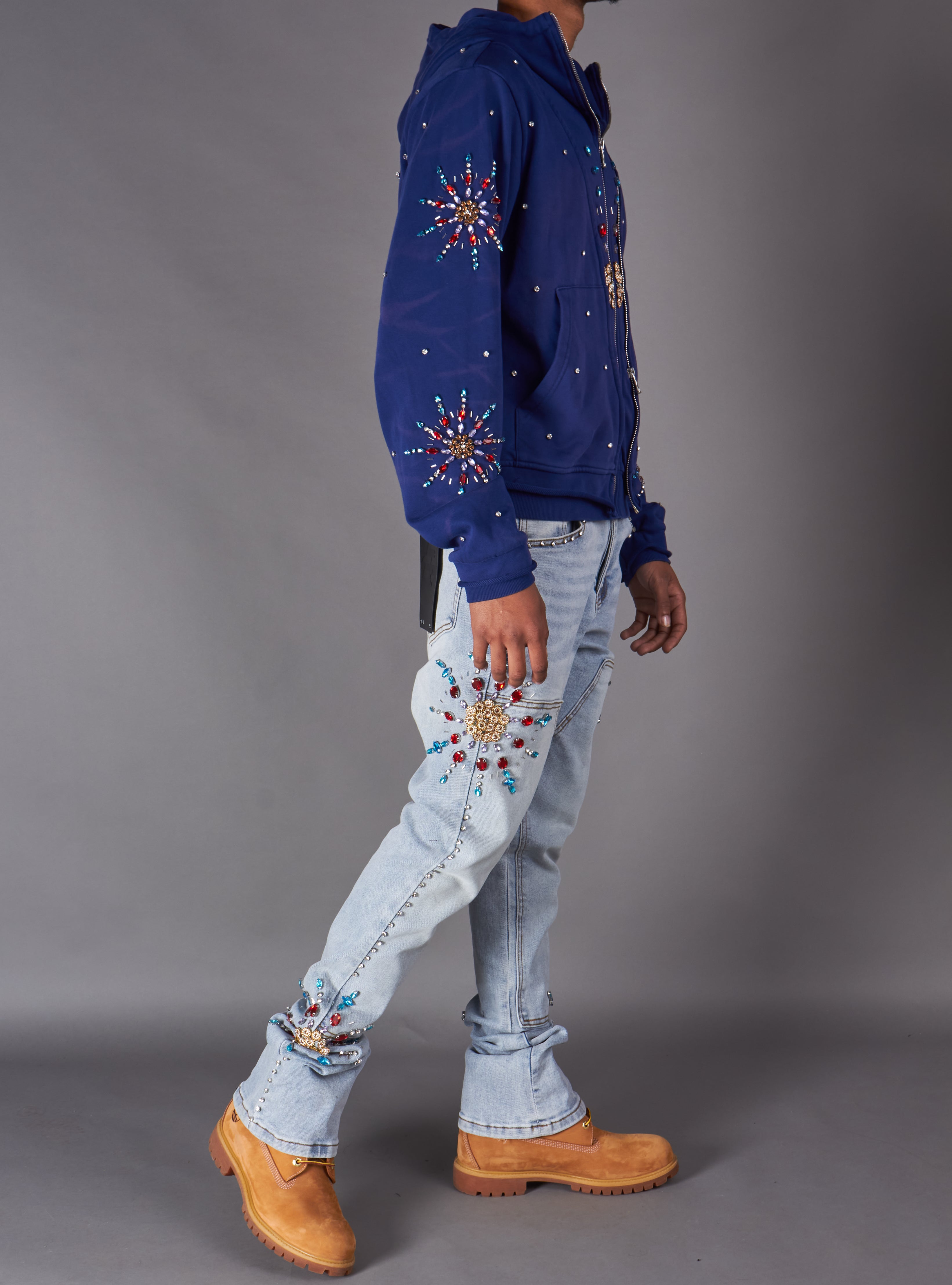 Politics Hoodie - Brae - Blue - 635 - Hol-05