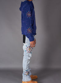 Politics Hoodie - Brae - Blue - 635 - Hol-05