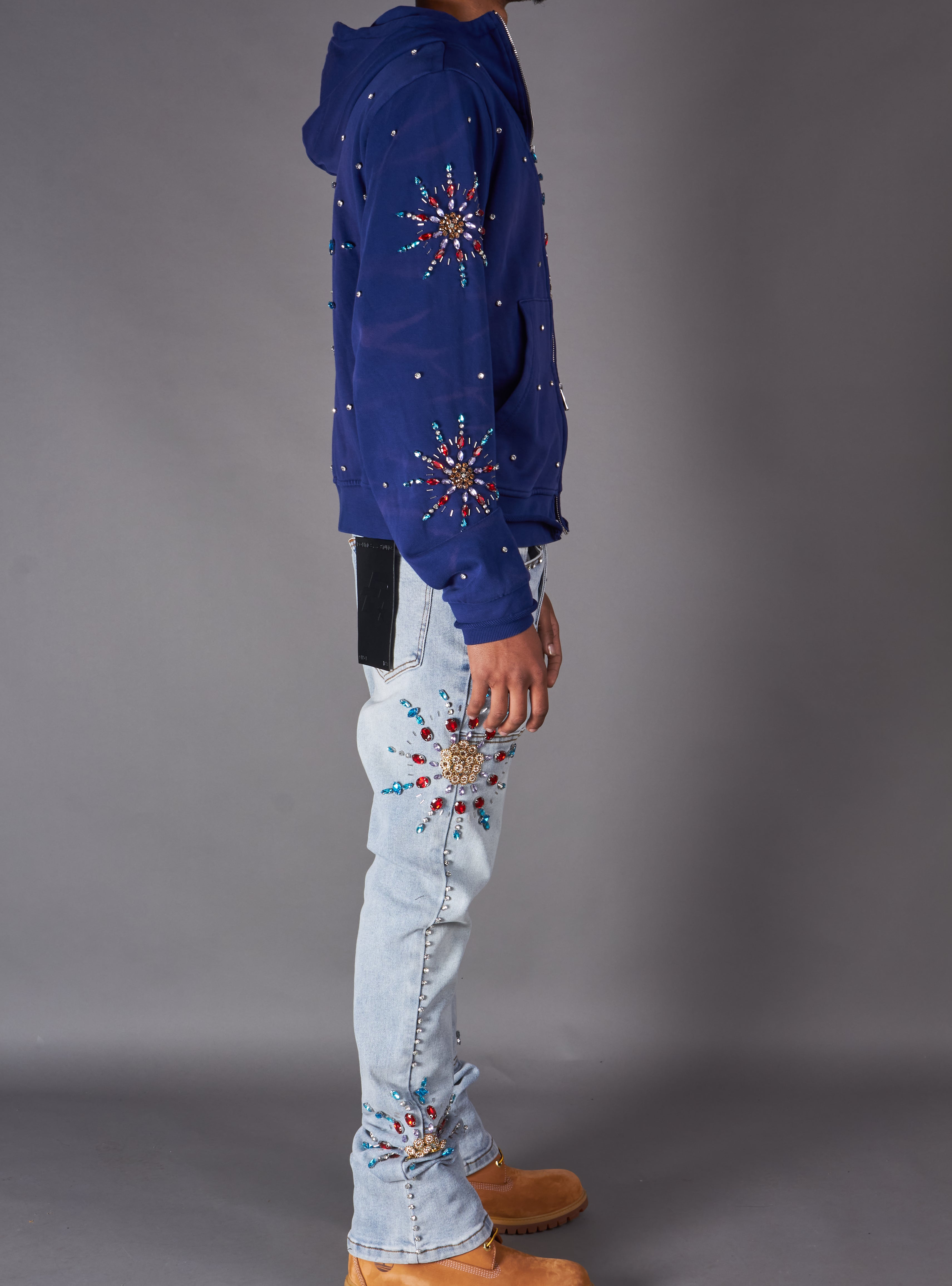 Politics Hoodie - Brae - Blue - 635 - Hol-05